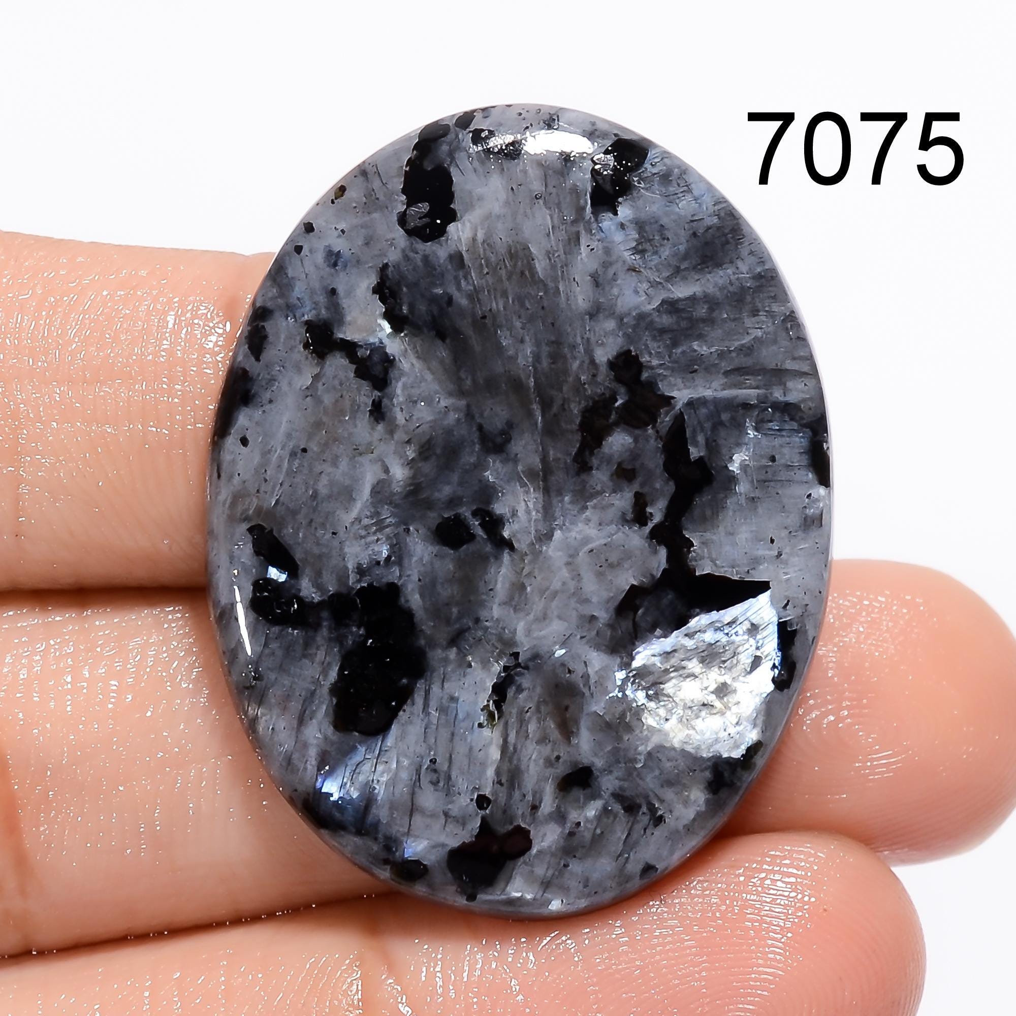 Natural Larvakite Jasper Cabochon, AAA Quality Gemstone for Jewelry Making, Pendant Supplies