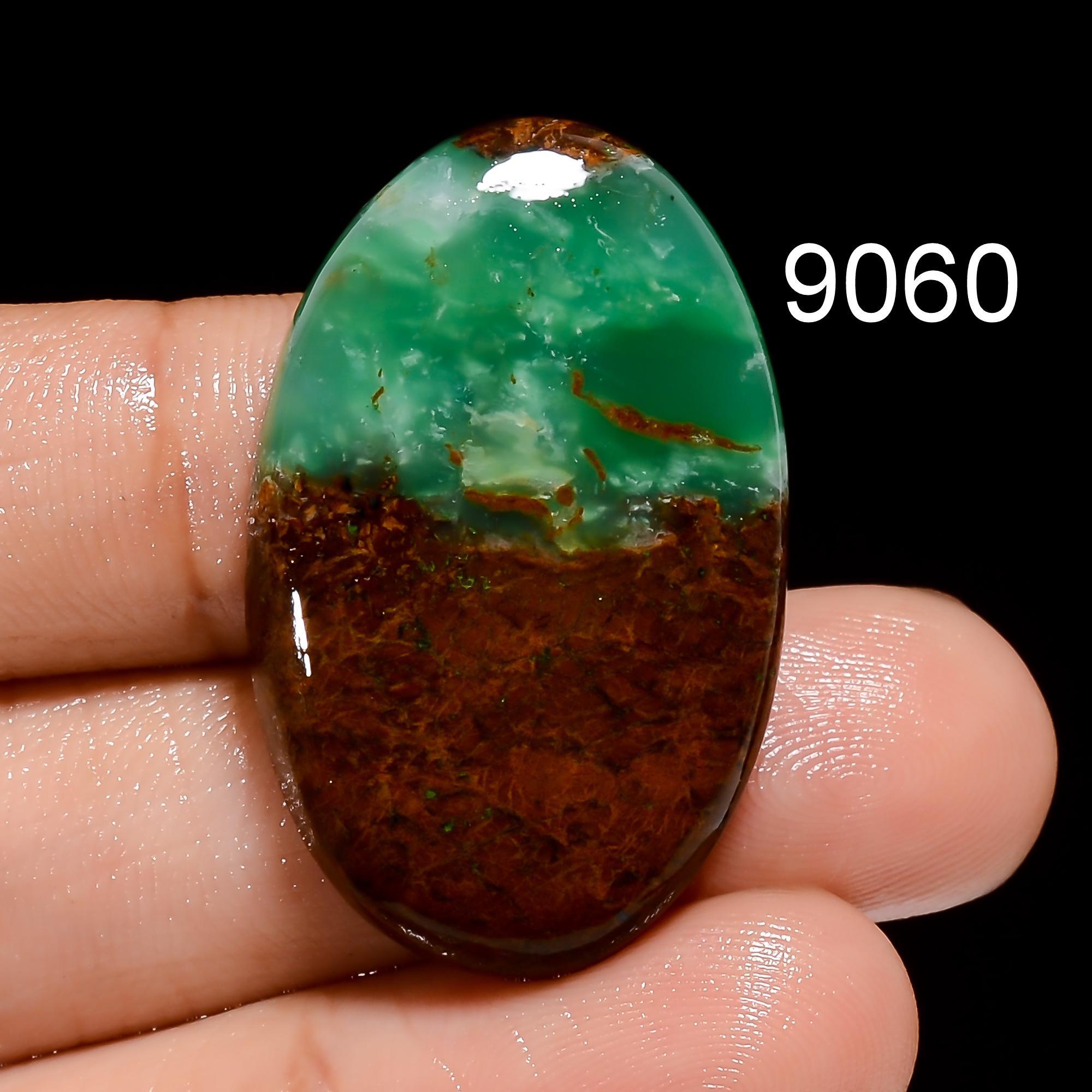 Natural Bio Chrysoprase Cabochon Gemstone, AAA Quality Pendant Stone For Jewelry Making - image 4