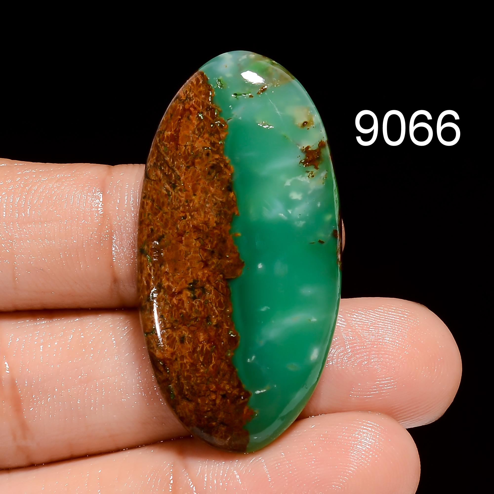 Natural Bio Chrysoprase Cabochon Gemstone, AAA Quality Pendant Stone For Jewelry Making - image 5