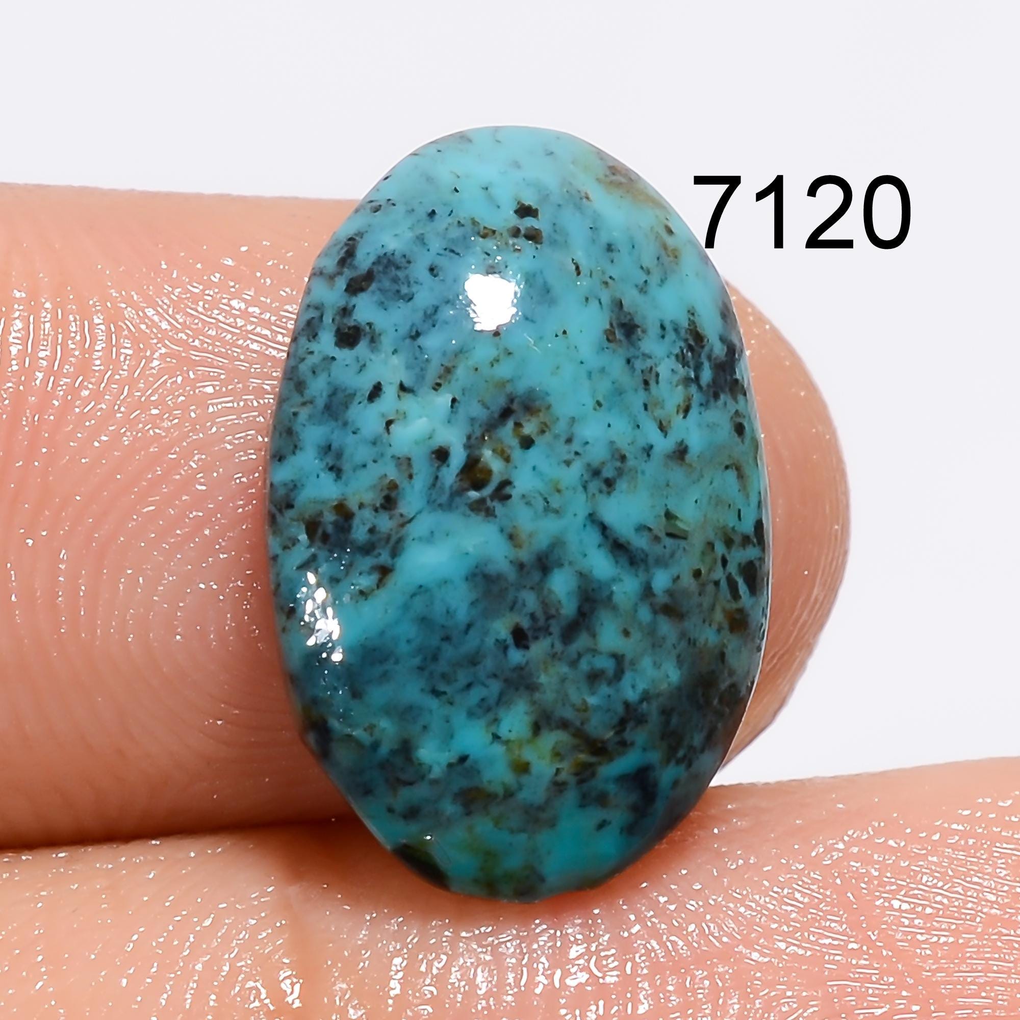 Natural Tibetan Turquoise Cabochon, Loose Gemstone, Jewelry Making Supply - image 3