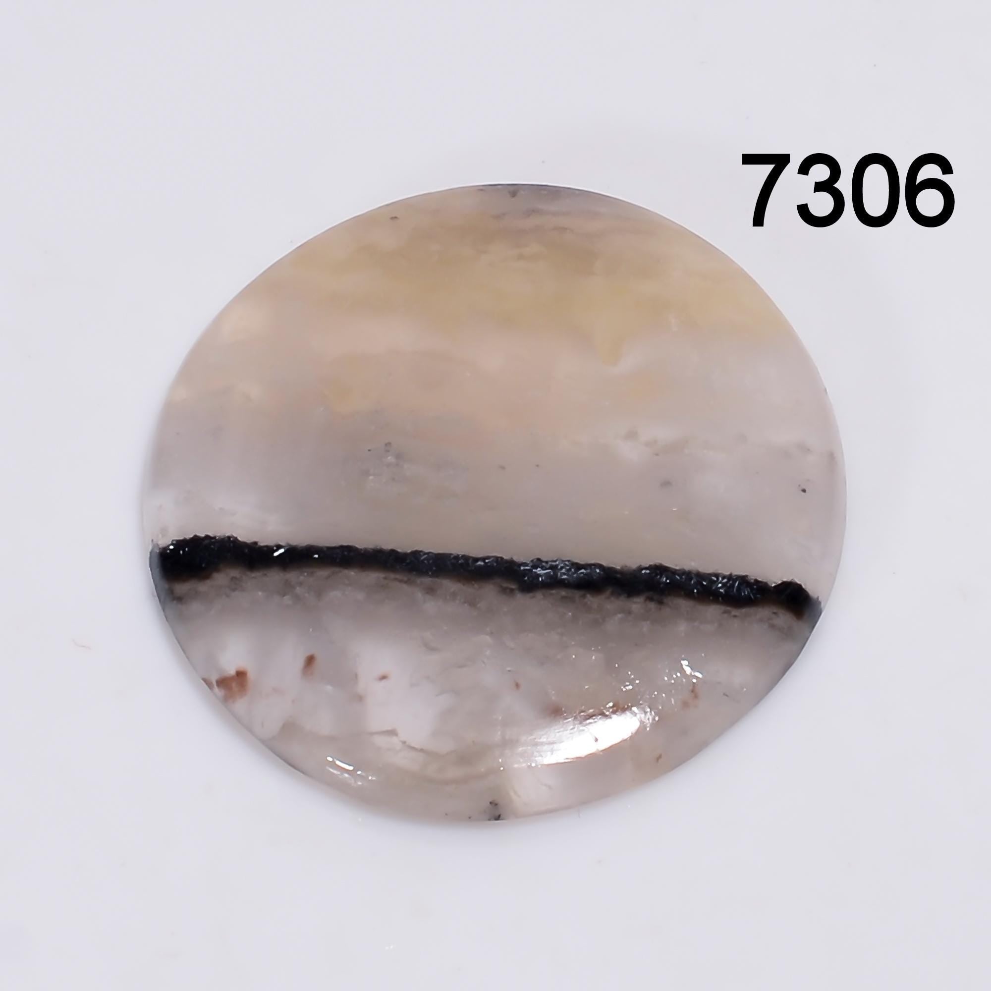 Blue John Gemstone Cabochon, Rainbow Fluorite, Loose Gemstone - image 2