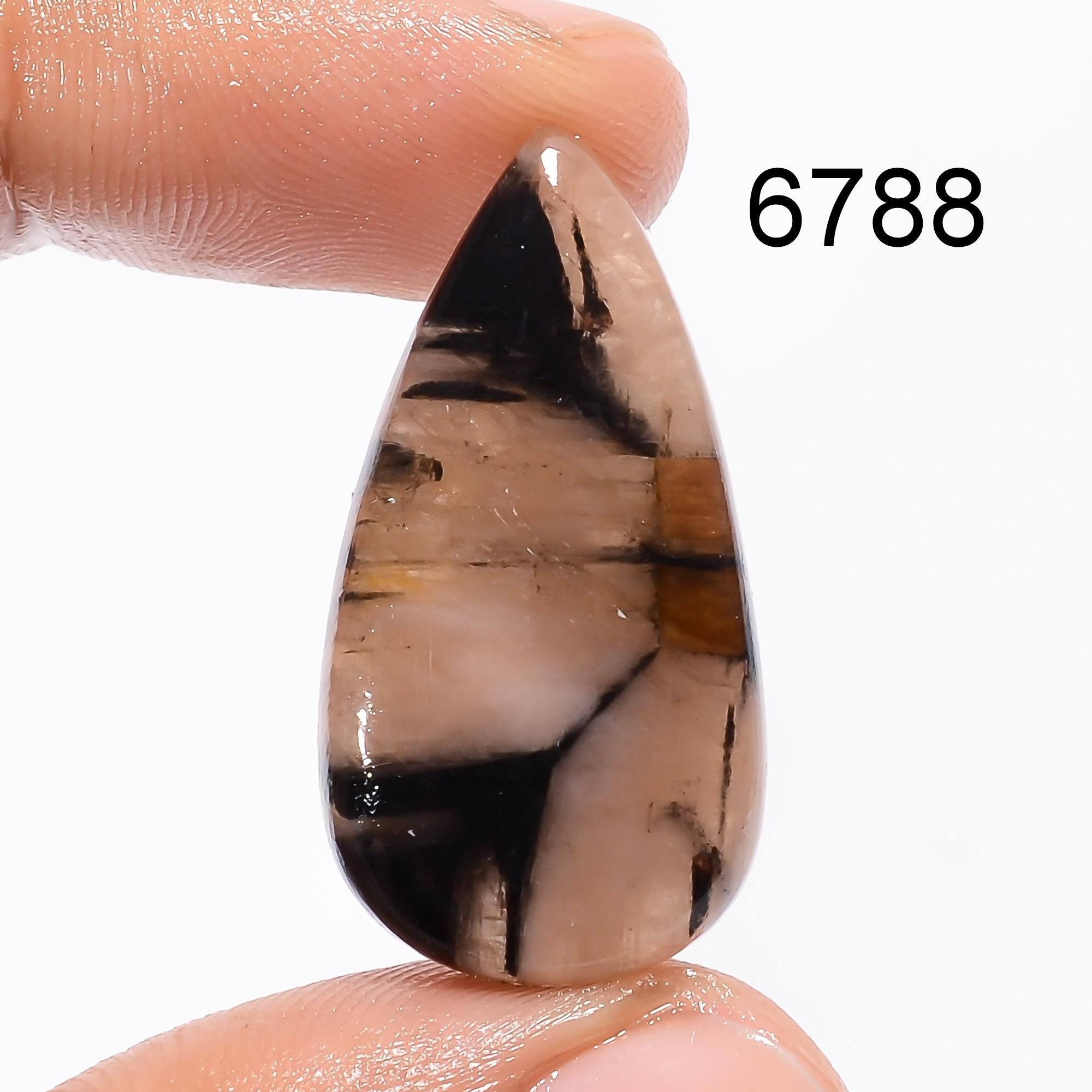 Chiastolite Gemstone, Mix Shape Chiastolite Cabochon, Chiastolite Pendant Stone, Loose Gemstone For Jewelry Making Suppl