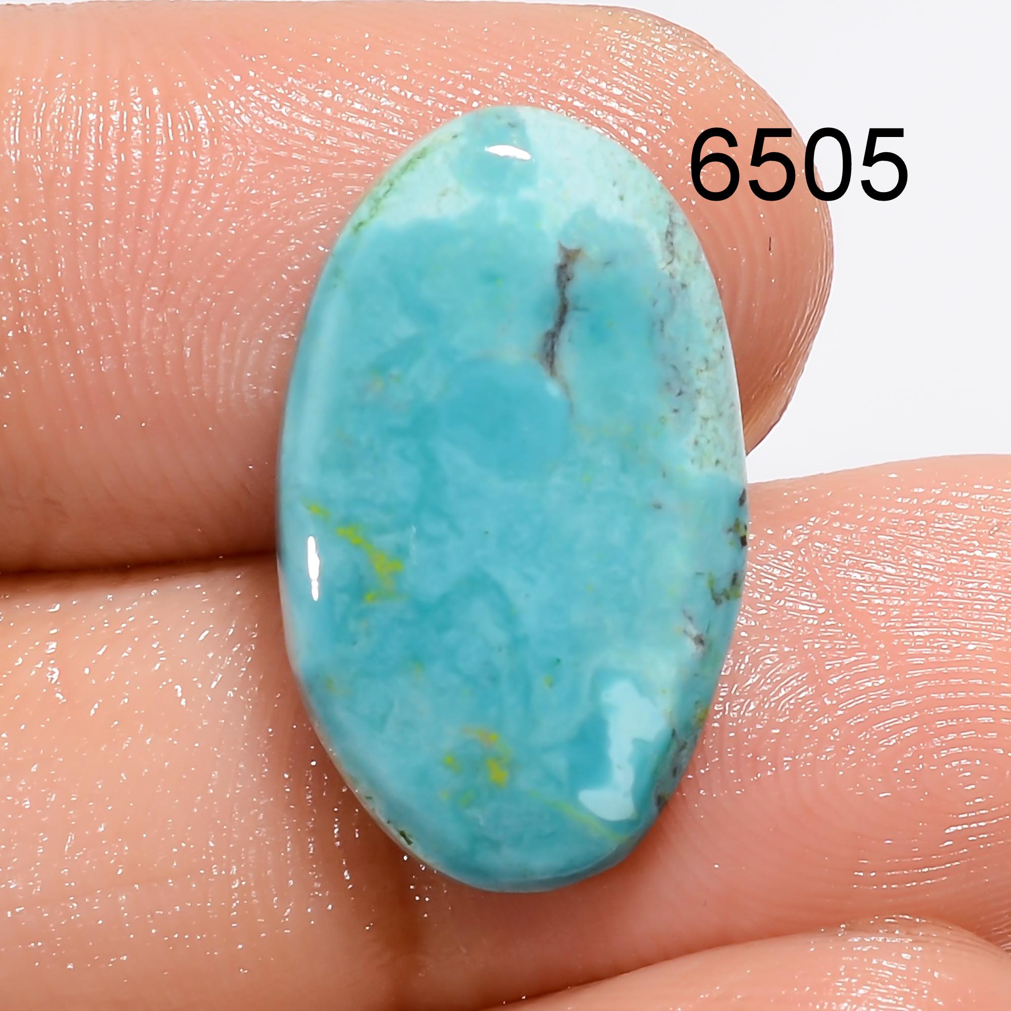 Natural Tibetan Turquoise Gemstone Cabochon | AAA Quality Loose Turquoise for Jewelry Making, Pendant, Healing Energy Cr
