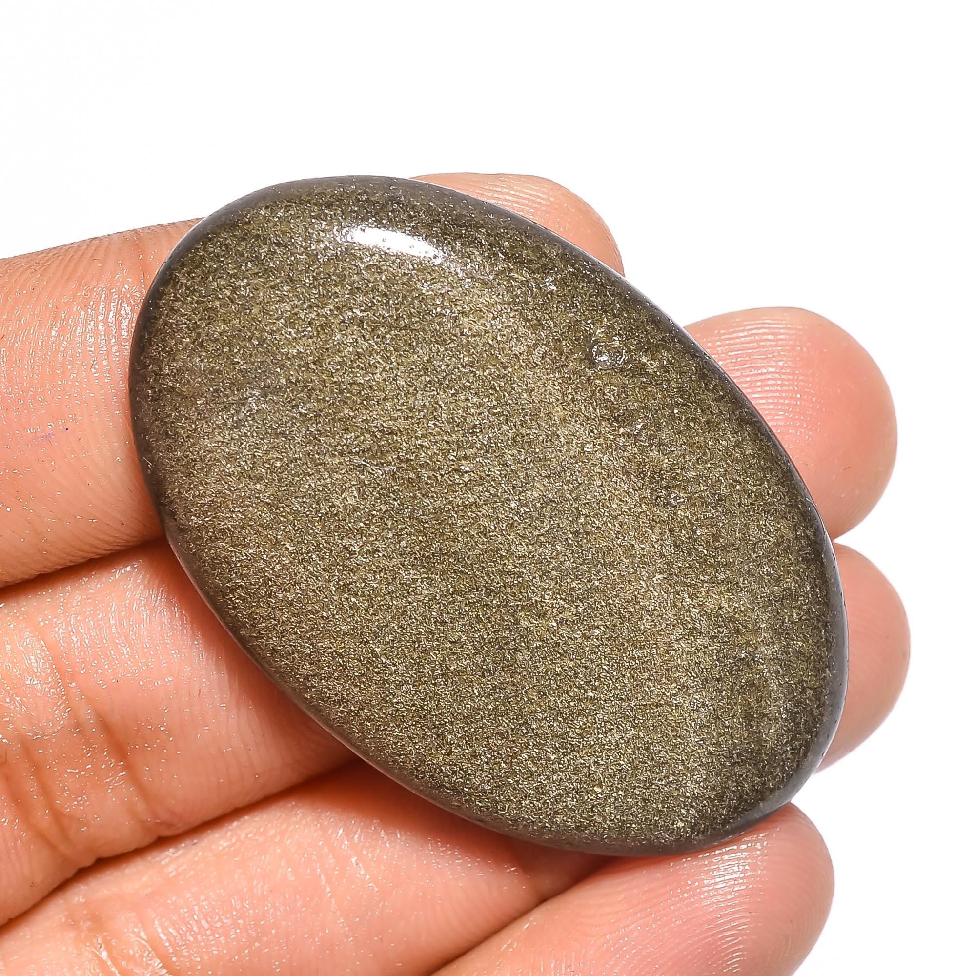 Golden Sheen Obsidian Gemstone, Natural Golden Obsidian Cabochon, Loose Healing Gemstone Crystal For Jewelry Making Supp - image 5