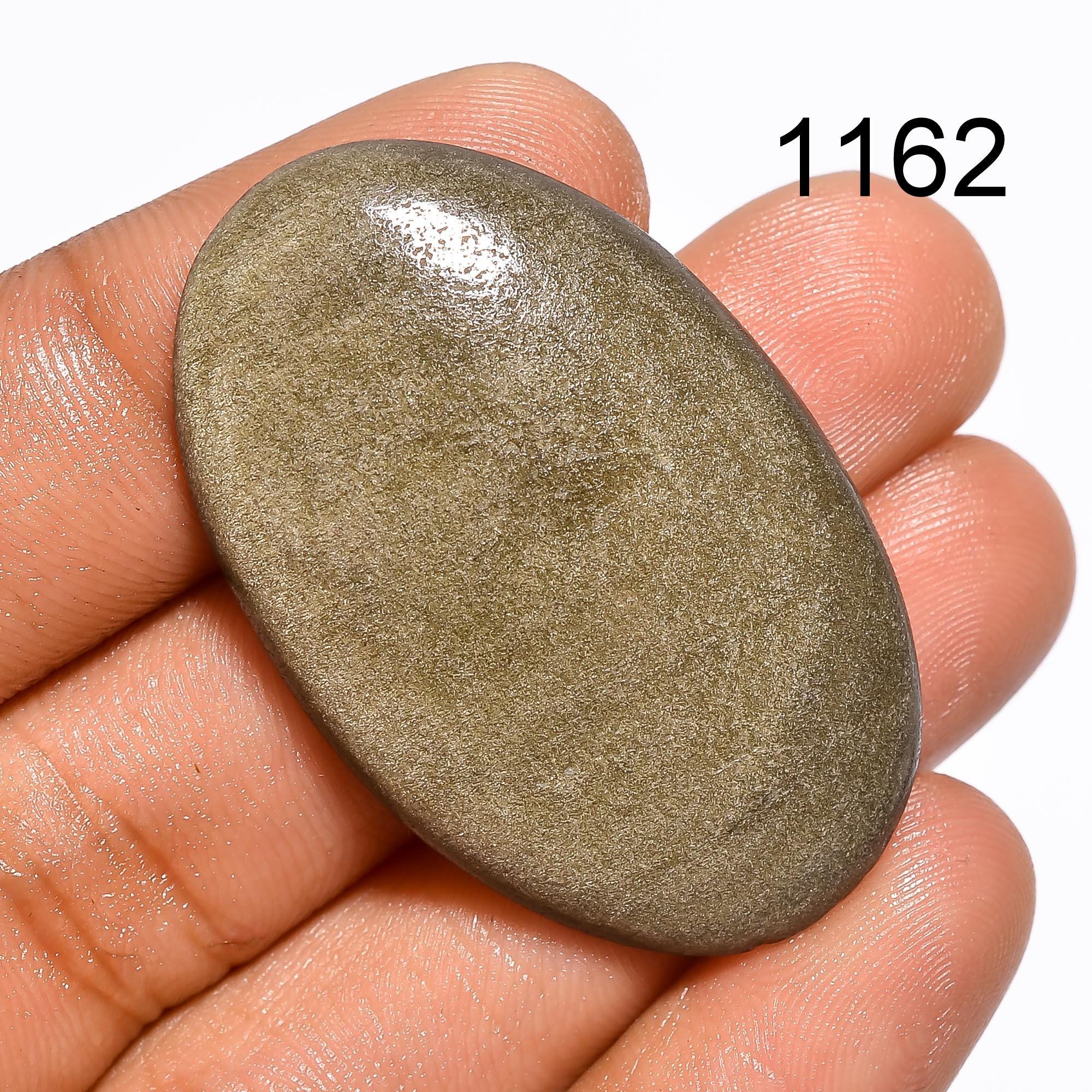 Golden Sheen Obsidian Gemstone, Natural Golden Obsidian Cabochon, Loose Healing Gemstone Crystal For Jewelry Making Supp