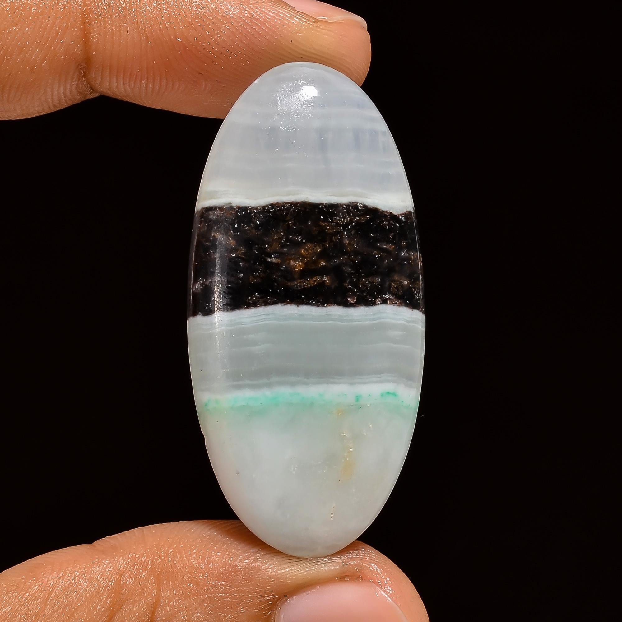 AAA Blue Aragonite Cabochon, Loose Gemstone, Jewelry Making