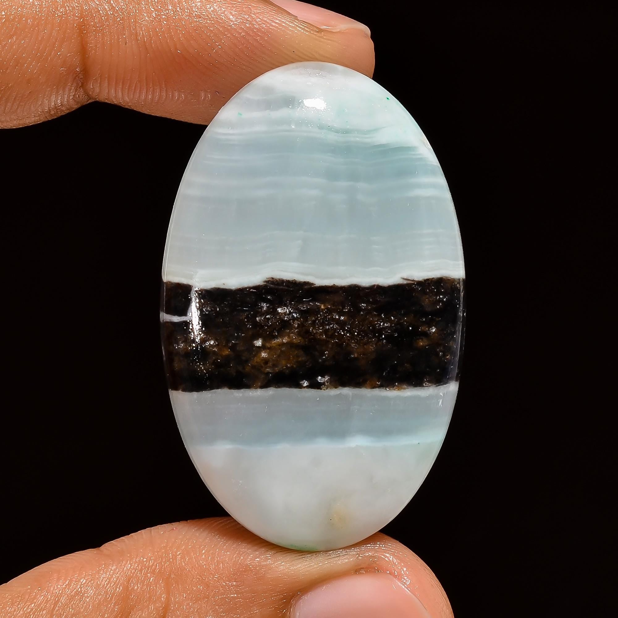 AAA Blue Aragonite Cabochon, Loose Gemstone, Jewelry Making - image 4