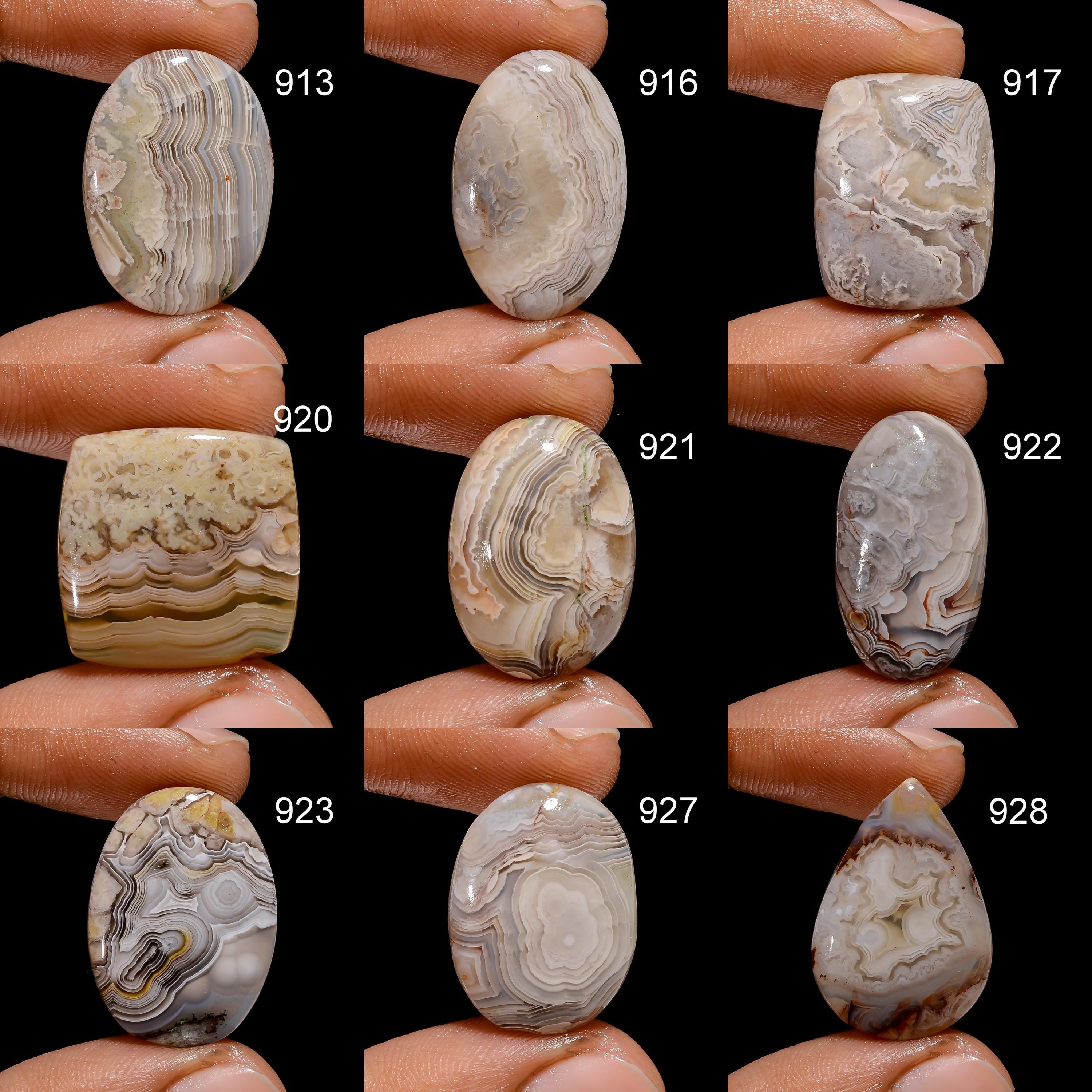 AAA Crazy Lace Agate Cabochon, Mix Shape Gemstone Pendant - image 8
