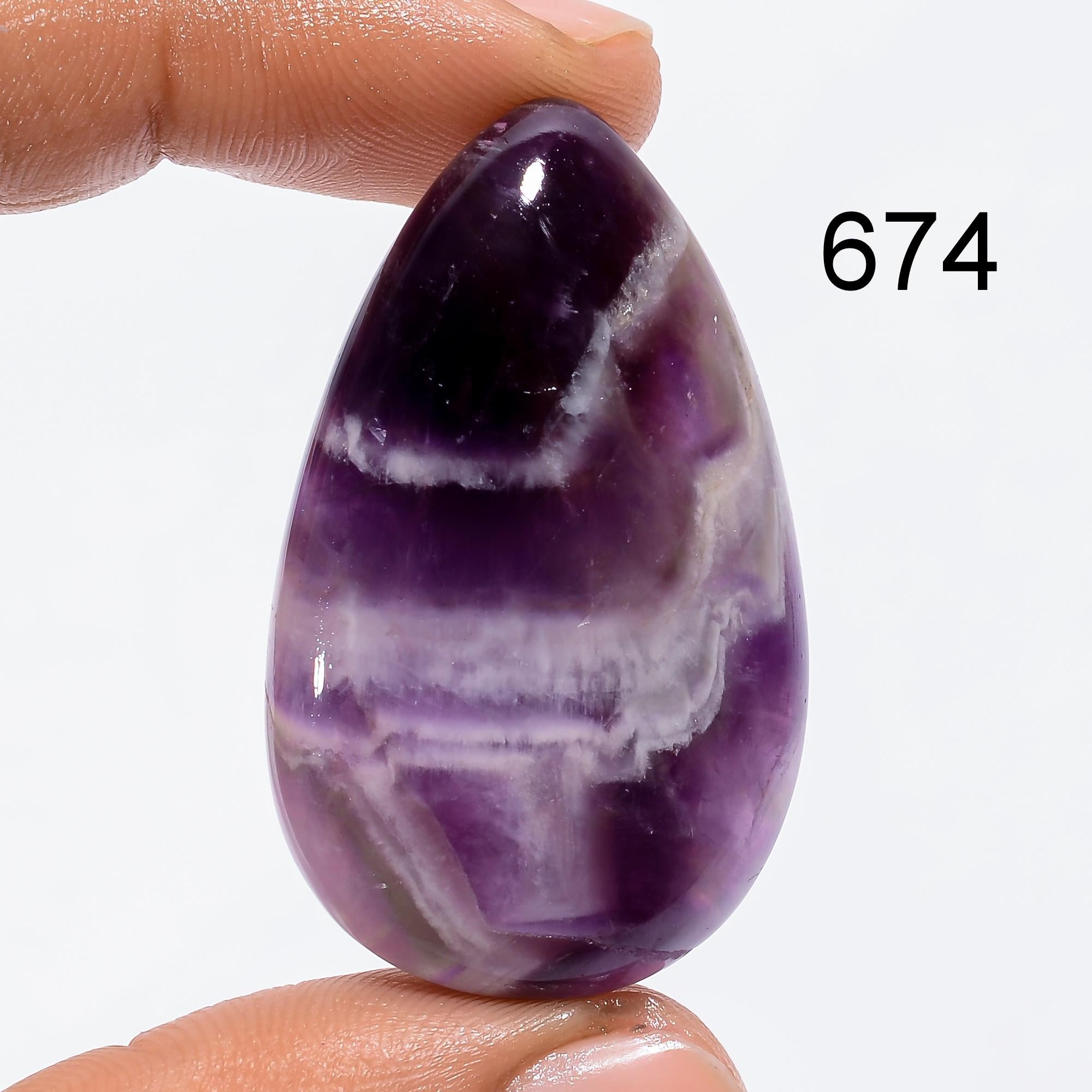 AAA Chevron Amethyst Cabochon, Loose Gemstone, Jewelry Making - image 7