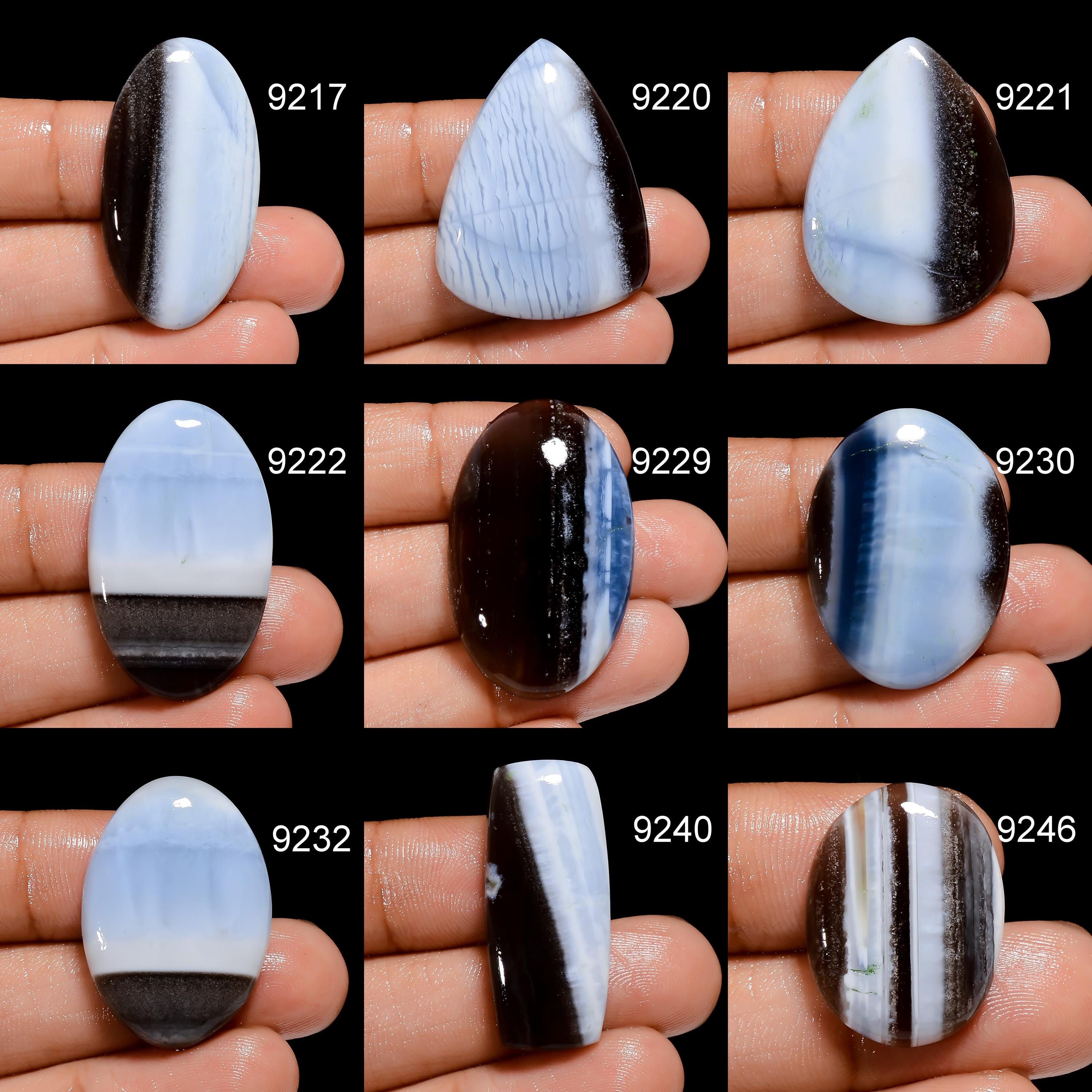 Natural Owyhee Blue Opal Cabochon, AAA Grade Loose Gemstone - image 3