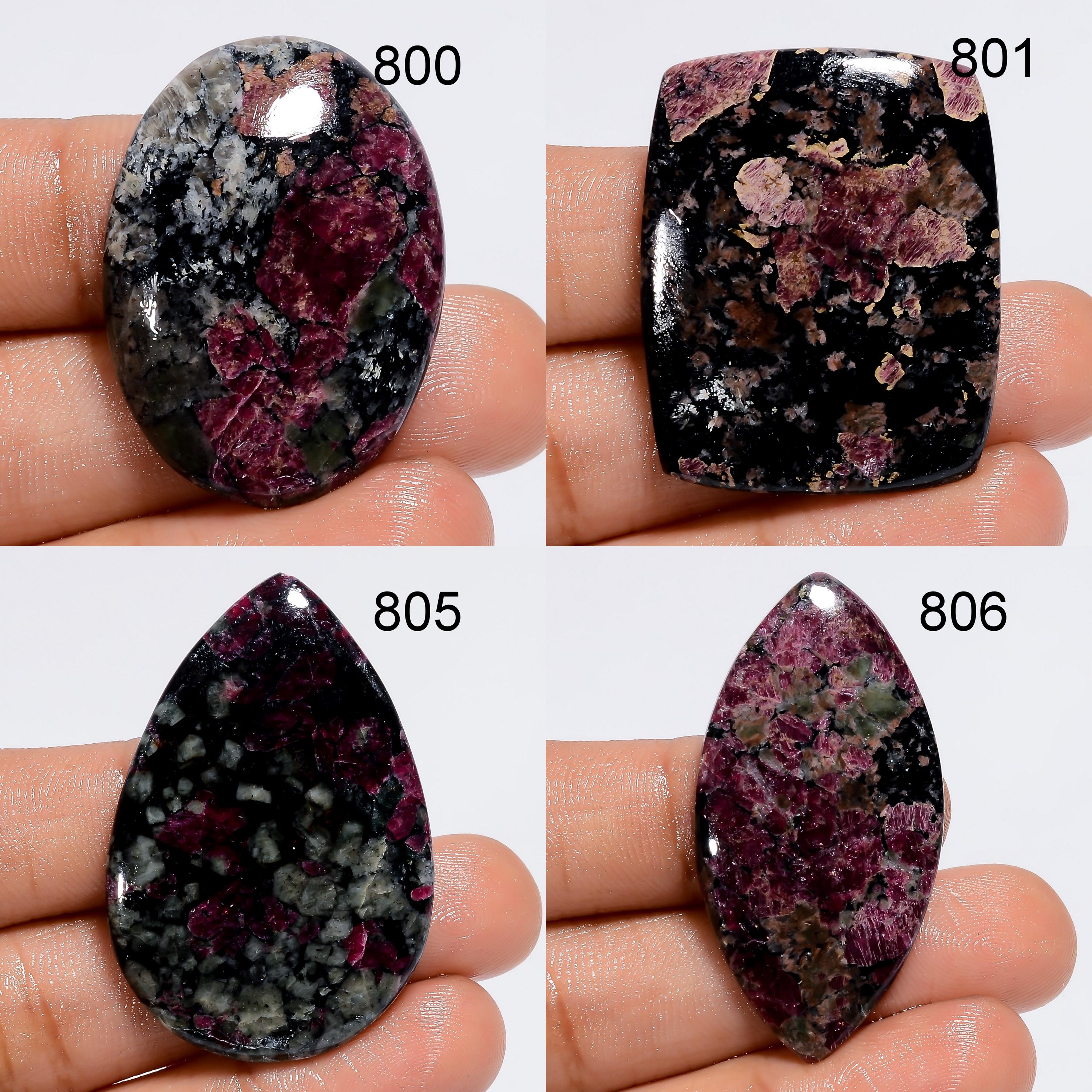 Natural Eudialyte Gemstone Cabochon, DIY Pendant Necklace Jewelry Supply - image 4