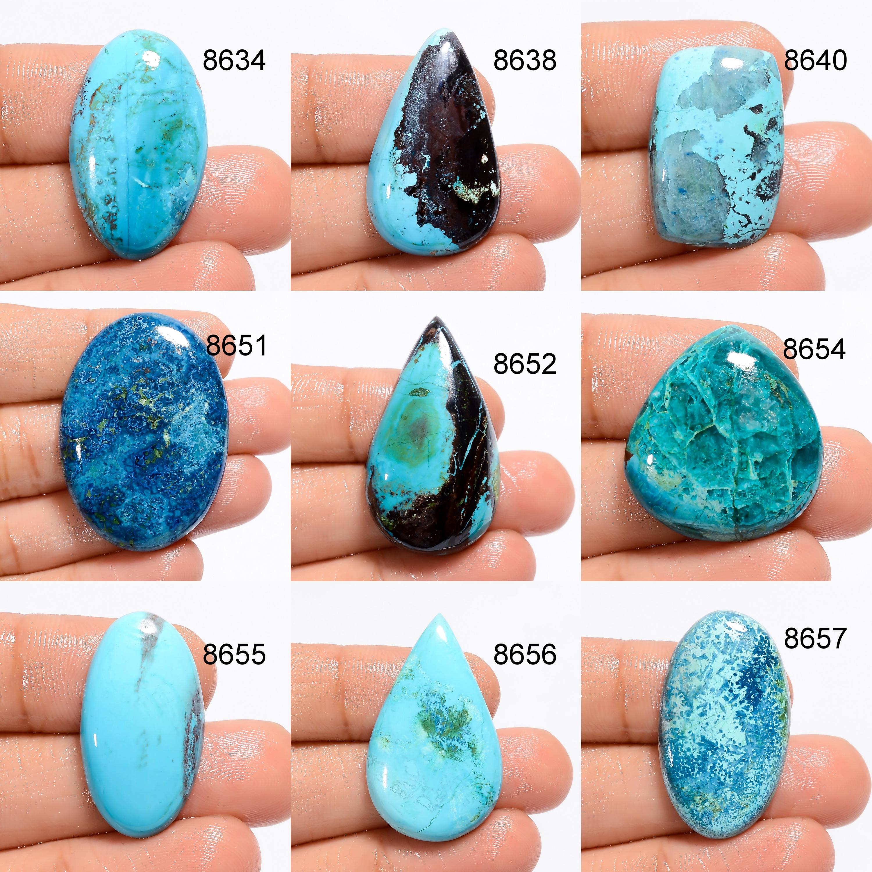 Natural AAA Shattuckite Cabochon Mix Shape Loose Blue Gemstone. - image 3