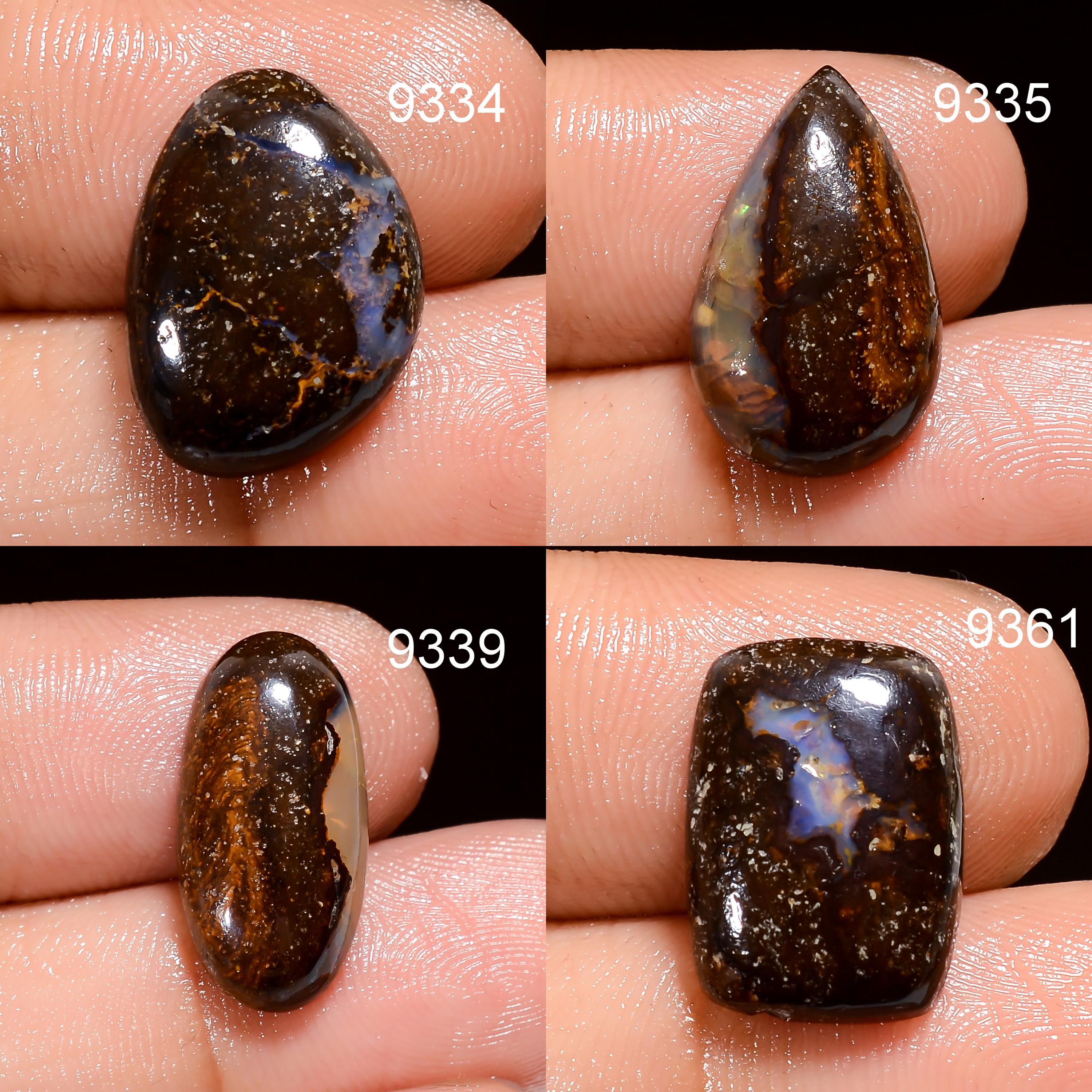 Natural Boulder Opal Cabochon Loose Gemstone for Handmade Jewelry Making Pendant Supply AAA Quality - image 4