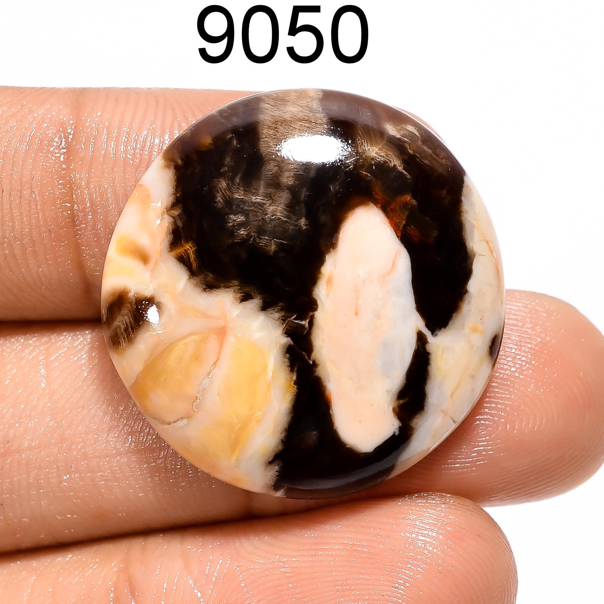 Natural Peanut Wood Jasper Cabochon, Mix Shape Gemstone Pendant - image 3