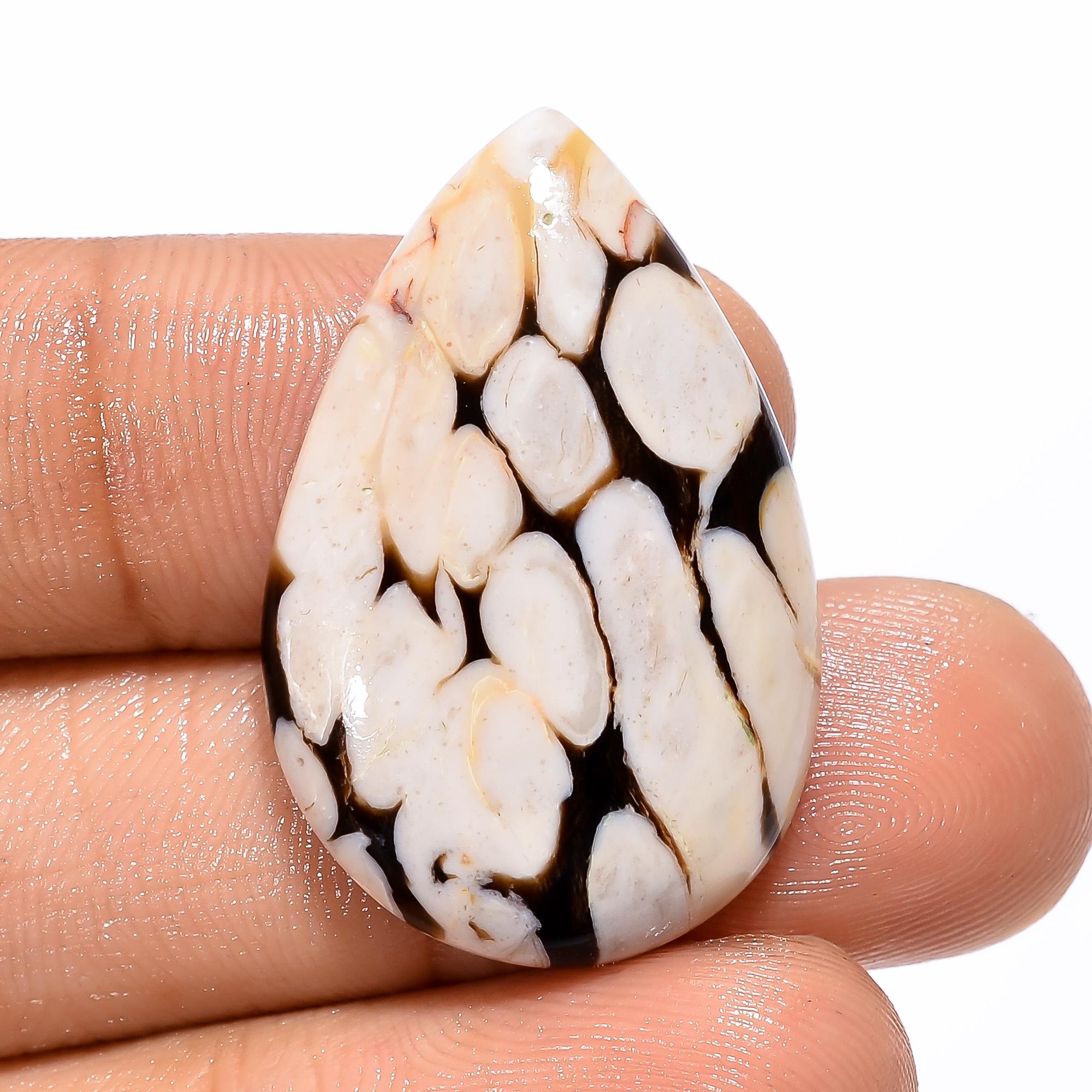 Natural Peanut Wood Jasper Cabochon, Mix Shape Gemstone Pendant - image 4