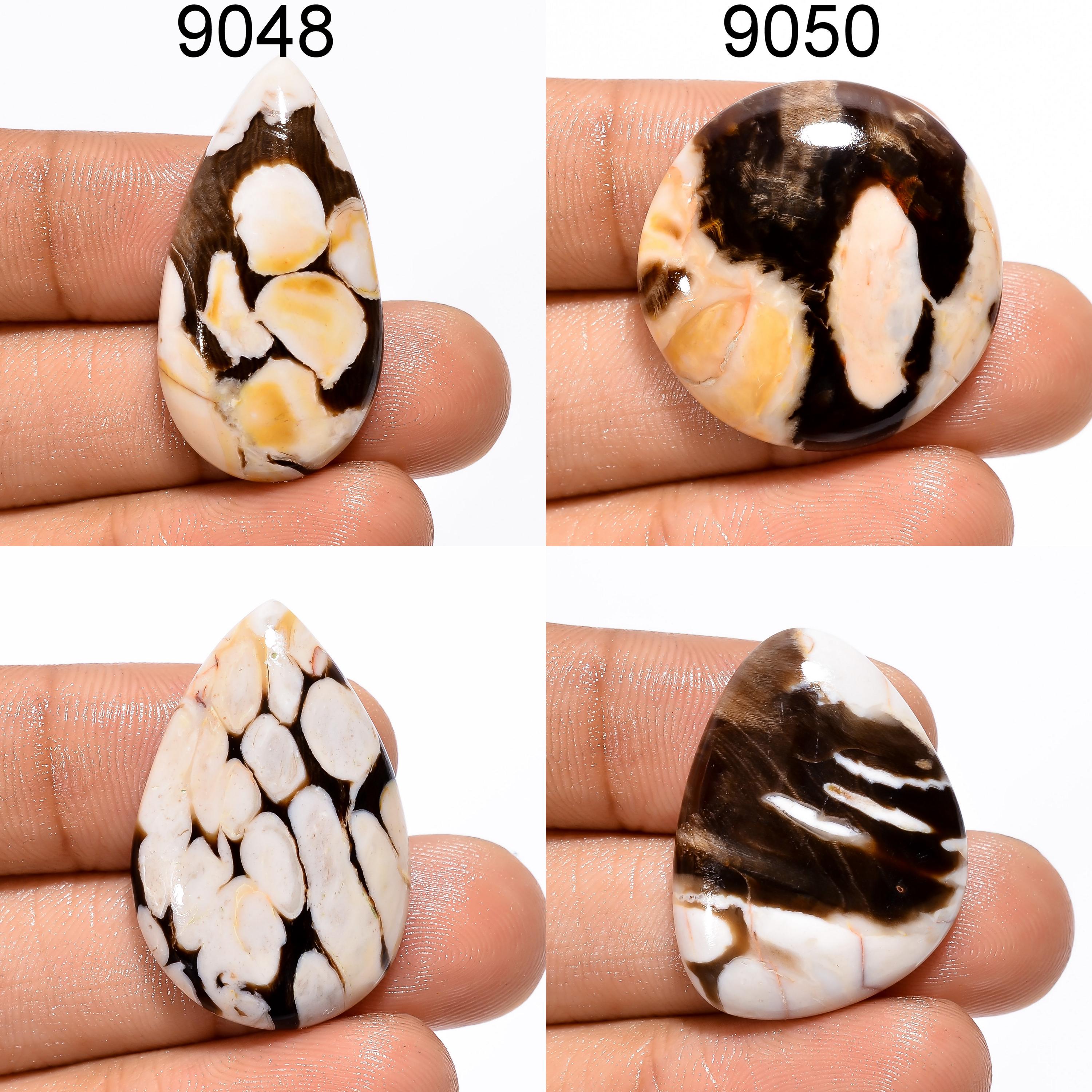 Natural Peanut Wood Jasper Cabochon, Mix Shape Gemstone Pendant - image 2