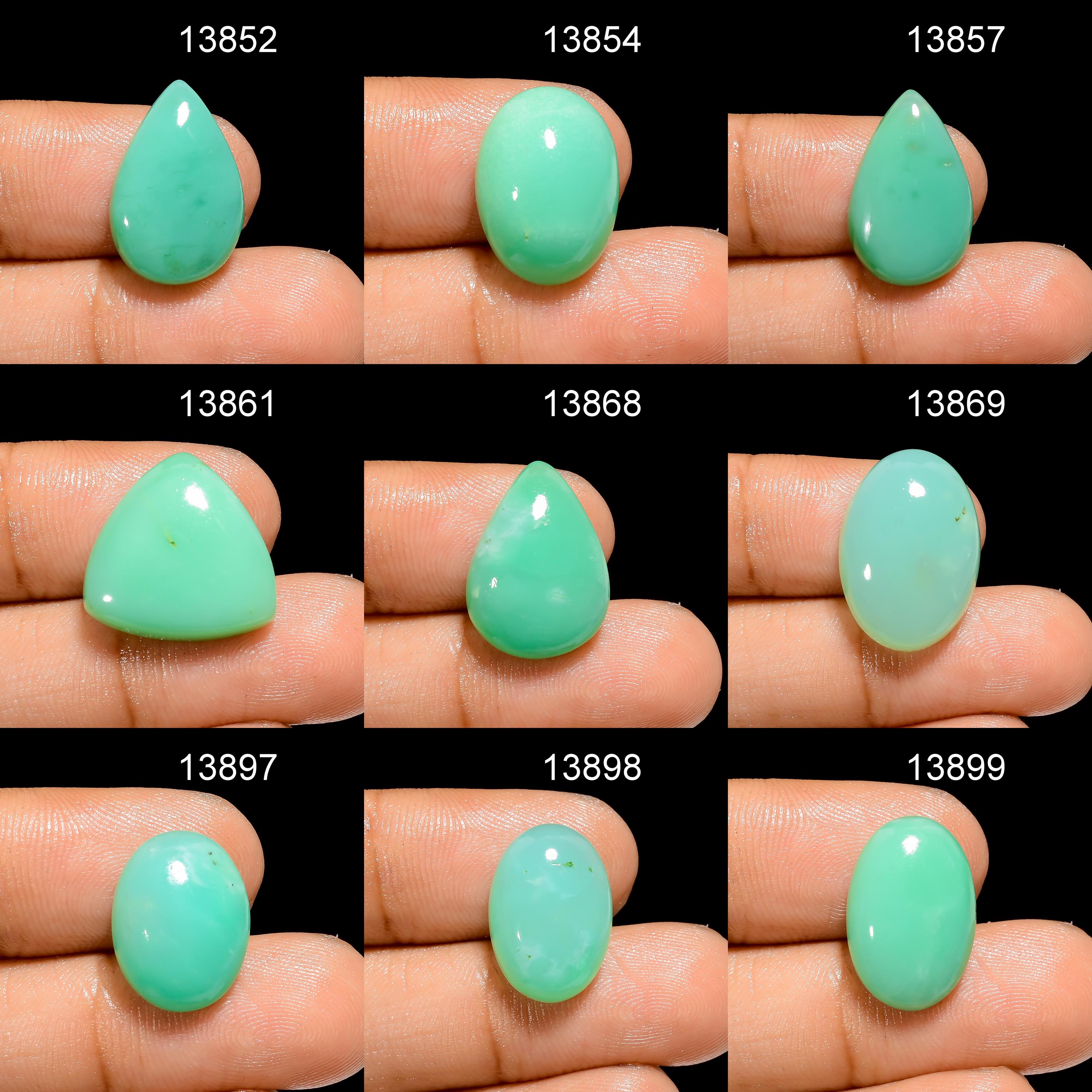 chrysoprase Cabochon, Natural Designer Loose Gemstone For Pendant Necklace Jewelry Making Supplies,  Wire Wrapping - image 2