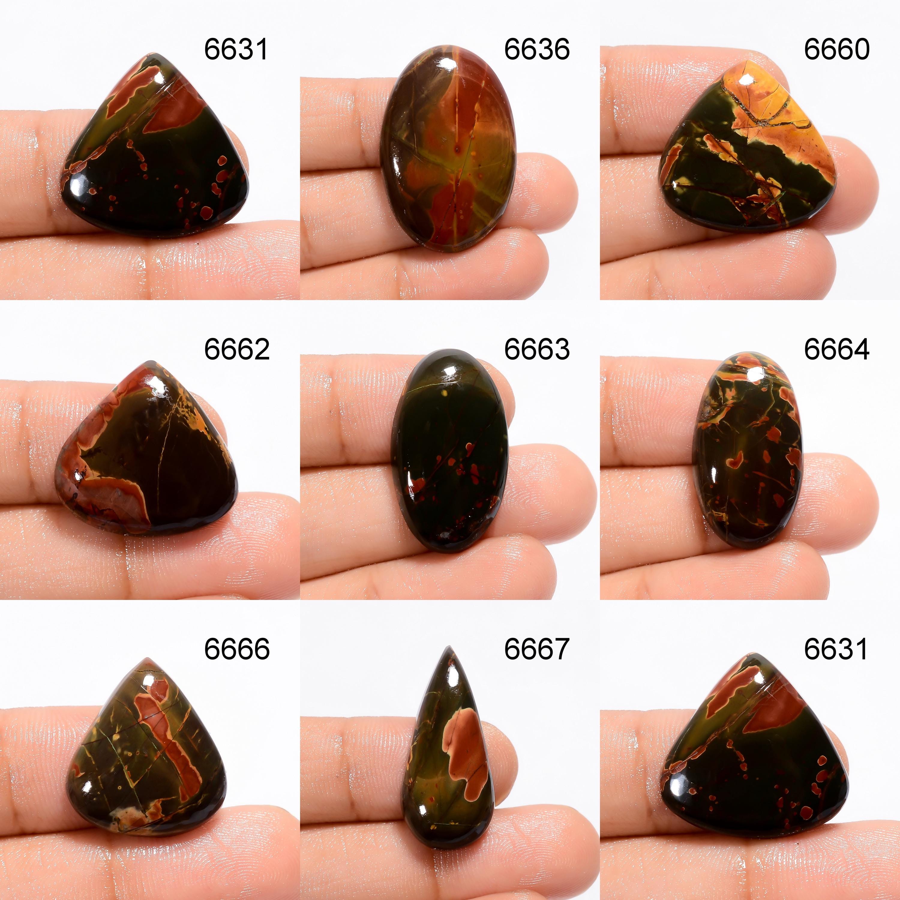 AAA Cherry Creek Jasper Cabochon, Loose Gemstone, Jewelry Making - image 4
