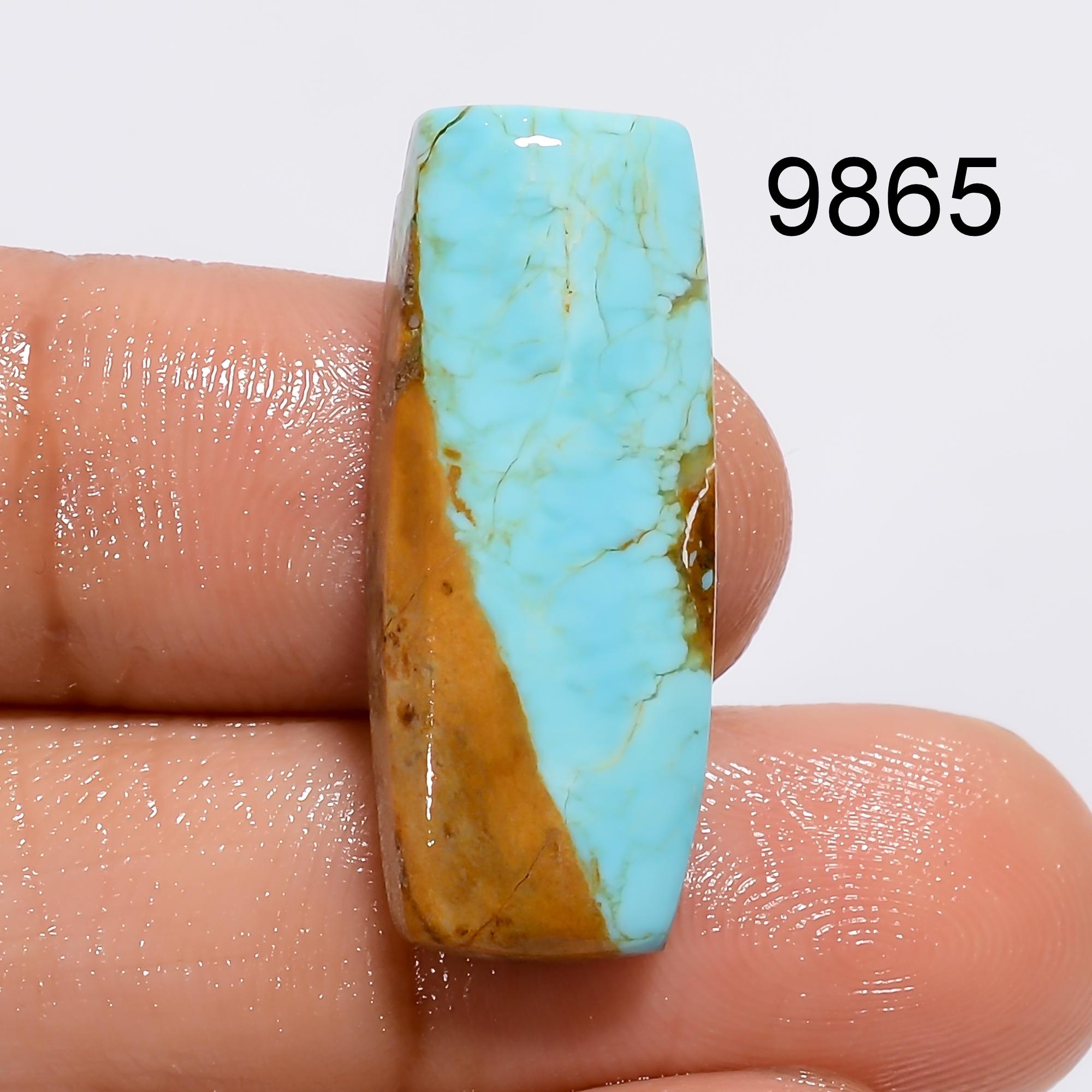 Natural Tibetan Turquoise Gemstone Cabochon | AAA Quality Loose Turquoise for Jewelry Making, Pendant, Healing Energy Cr - image 5