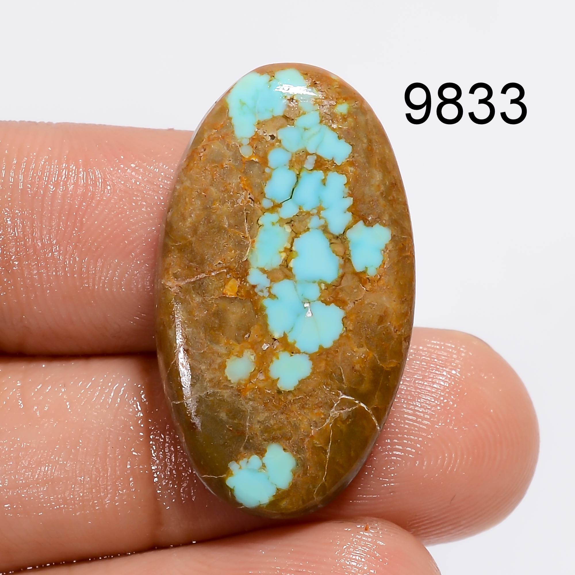 Natural Tibetan Turquoise Gemstone Cabochon | AAA Quality Loose Turquoise for Jewelry Making, Pendant, Healing Energy Cr - image 3
