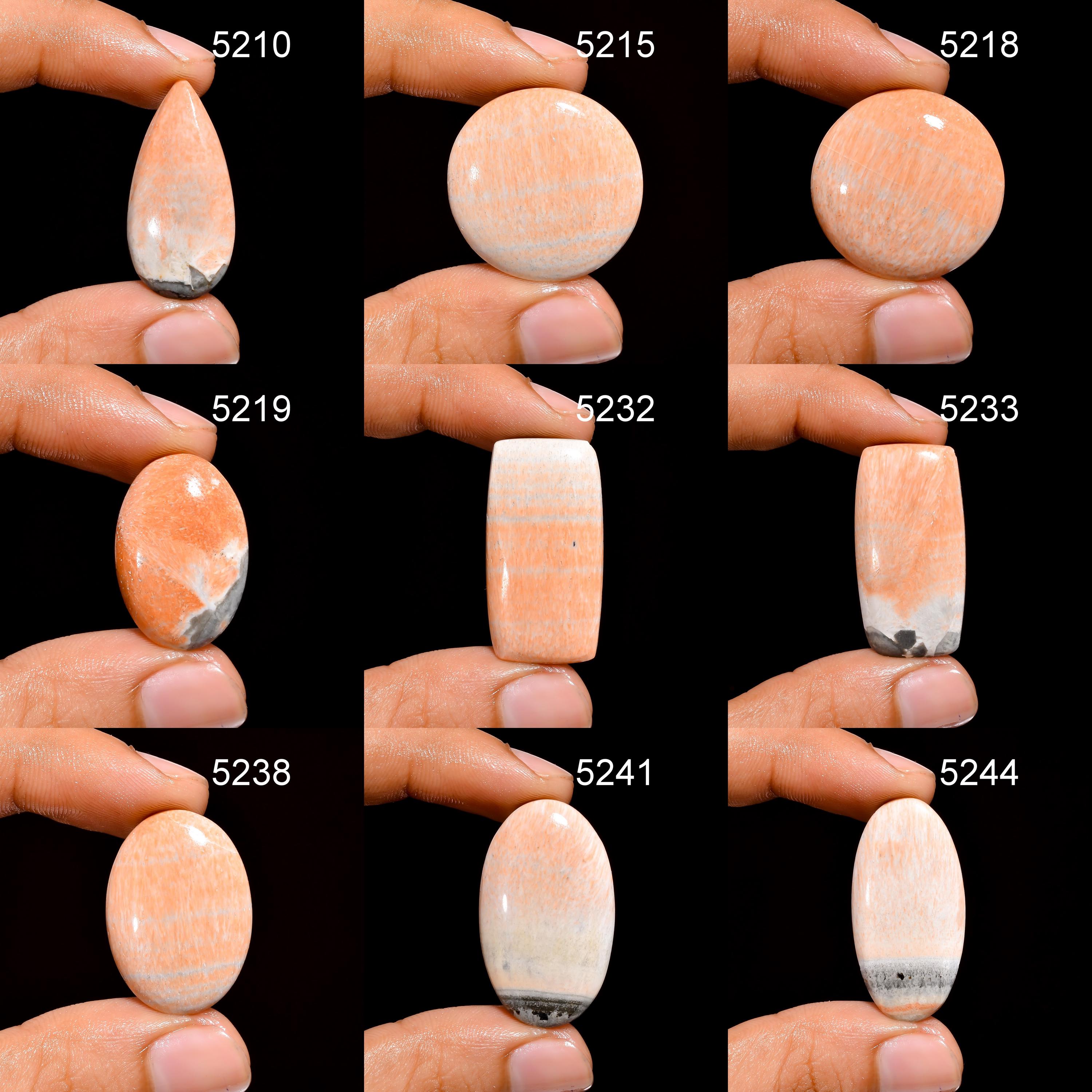 AAA Celestobarite Cabochon: Mixed Gemstone for Jewelry Making Healing Crystal - image 3