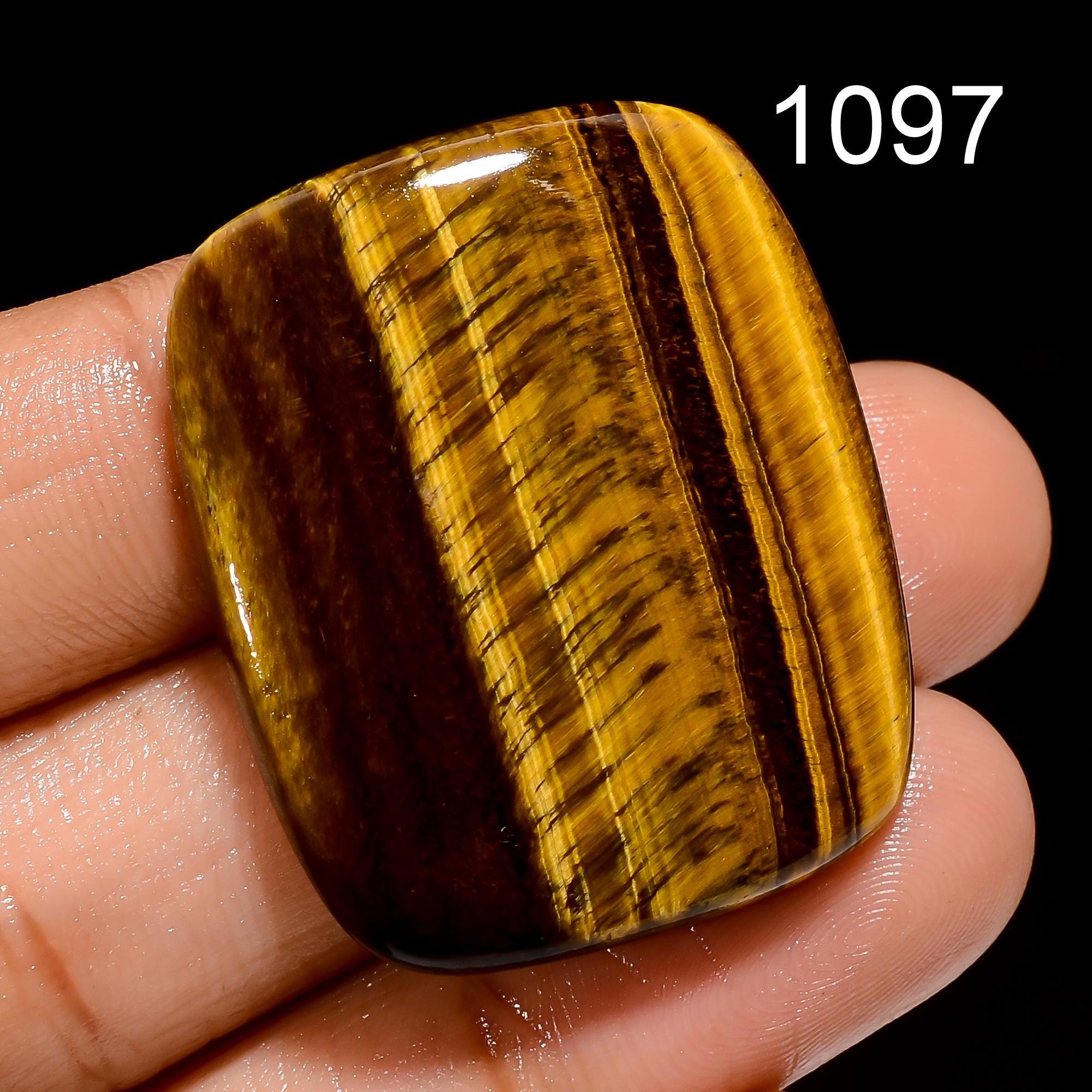 Natural Tiger Eye Gemstone, Natural Tiger Eye Cabochons, Loose Tiger Eye For Jewelry Making Supply, Home Decor Crystals,