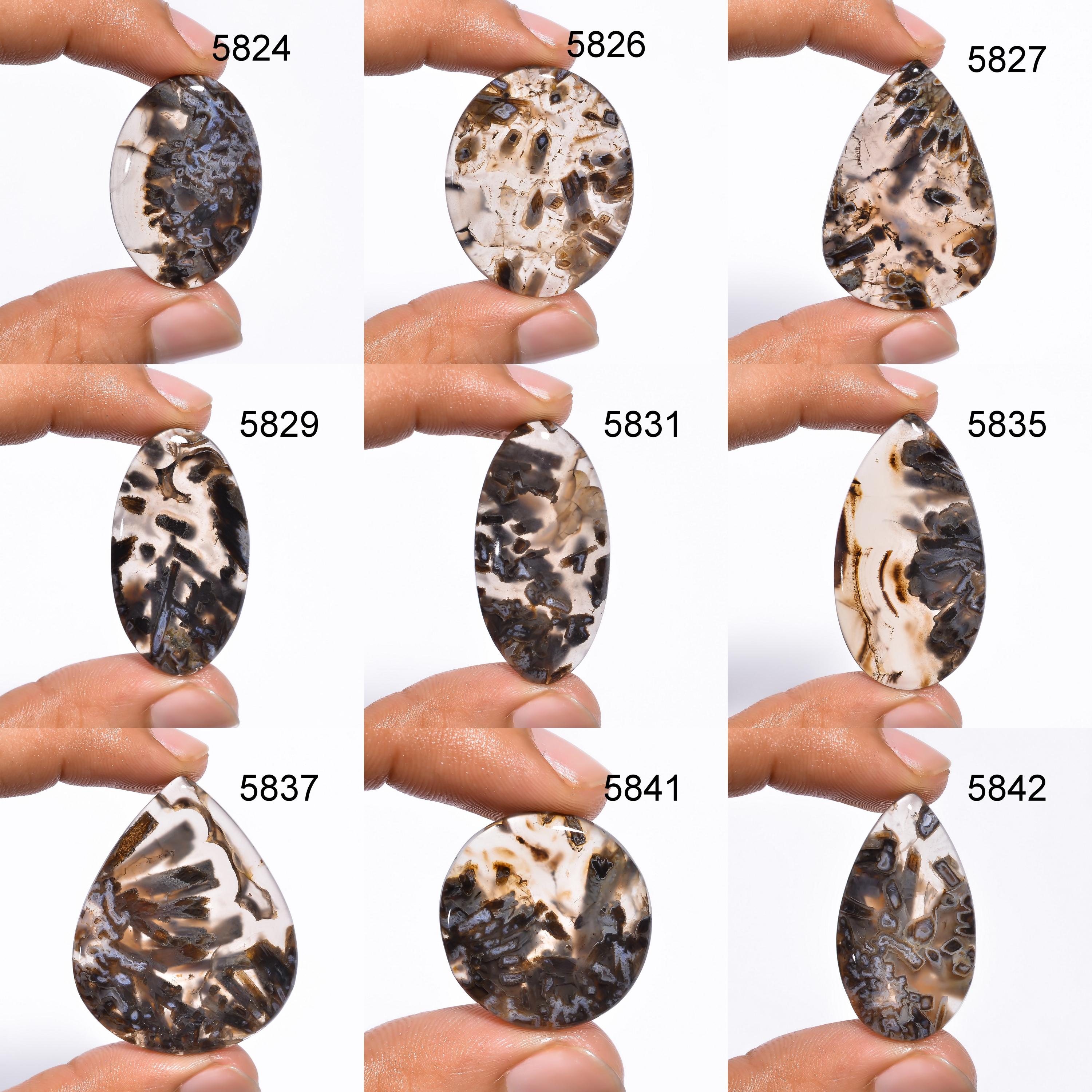 Turkish Stick Agate Gemstone, Mix Shape Natural Turkish Stick Agate Cabochon, Loose Gemstone For Jewelry Making Supply,  - image 2