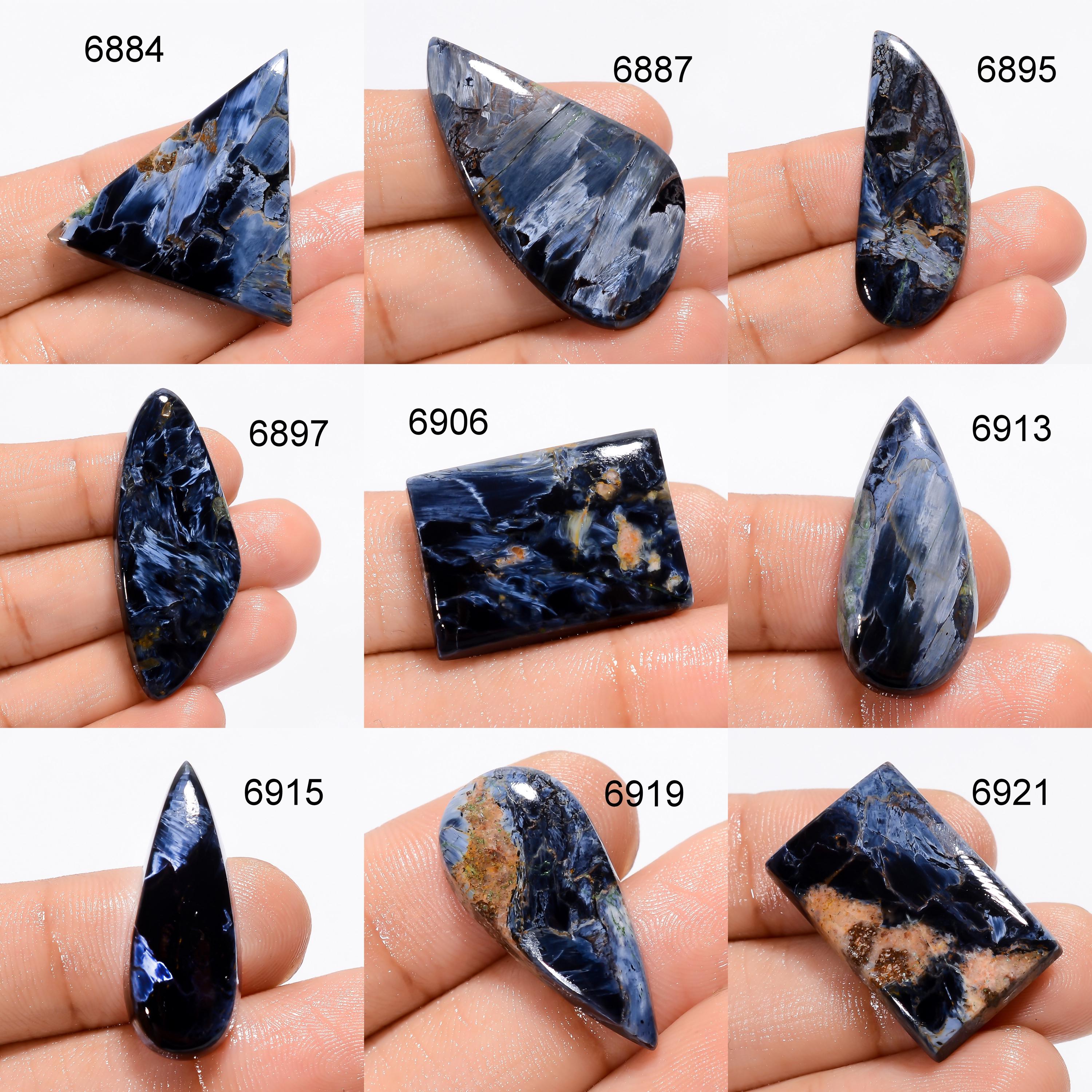 AAA Pietersite Cabochon: Natural Namibia Gemstone for Jewelry Making healing Crystal - image 3