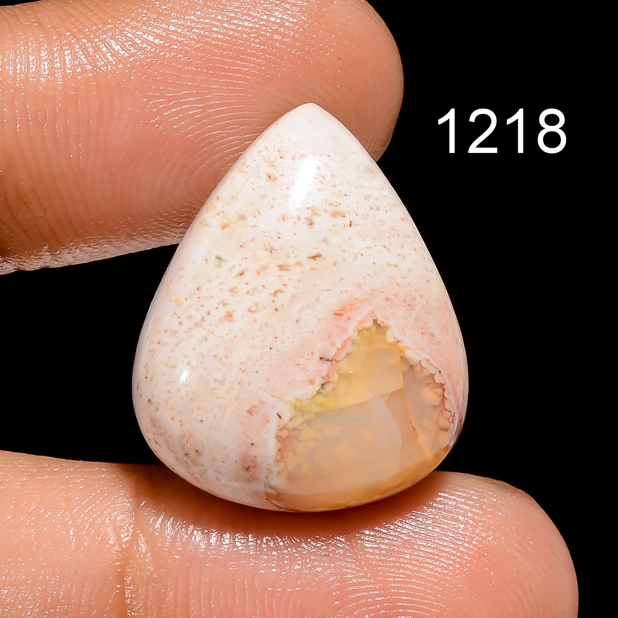 Mexican Fire Opal Gemstone, Oval Shape Natural Opal Cabochon Gemstone, Loose Mexican Opal Gemstone For Jewelry Pendant M - image 2