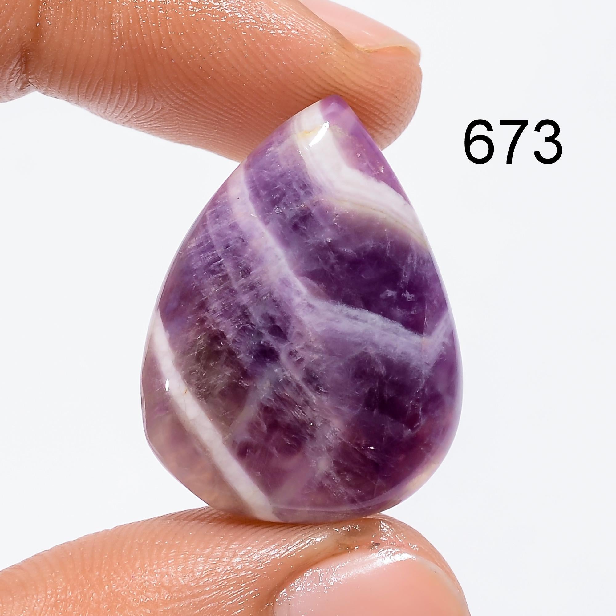 AAA Chevron Amethyst Cabochon, Loose Gemstone, Jewelry Making - image 6