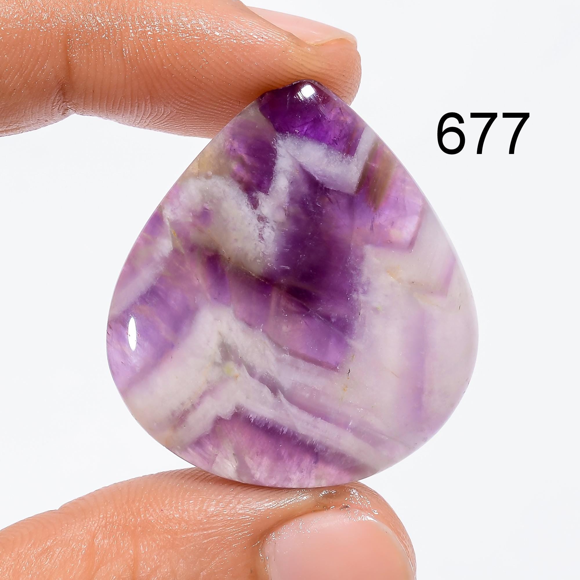 AAA Chevron Amethyst Cabochon, Loose Gemstone, Jewelry Making - image 8