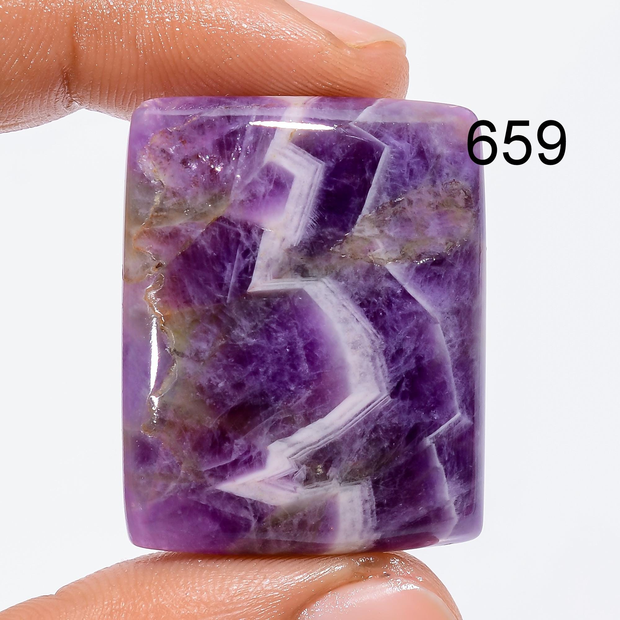 AAA Chevron Amethyst Cabochon, Loose Gemstone, Jewelry Making