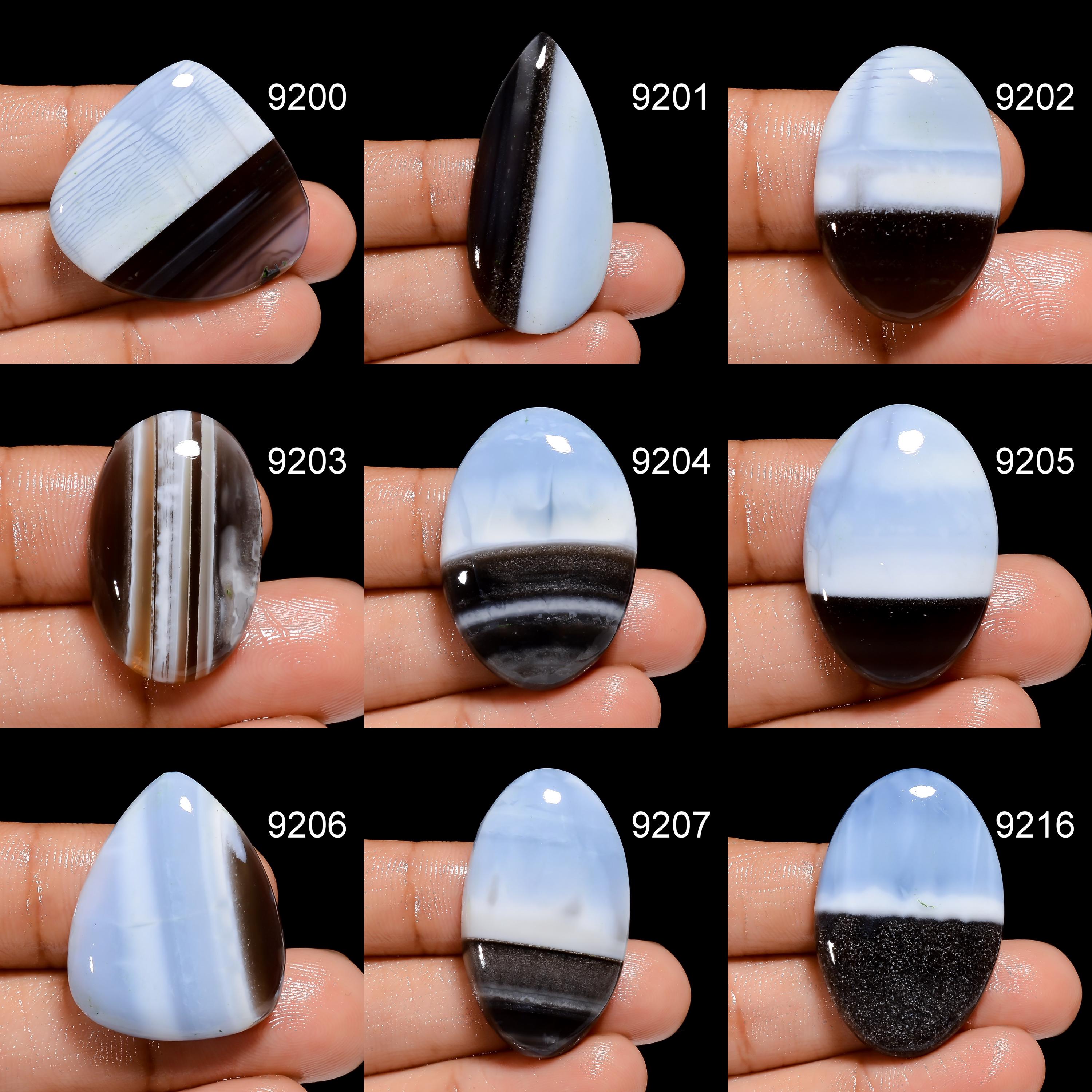 Natural Owyhee Blue Opal Cabochon, AAA Grade Loose Gemstone - image 2