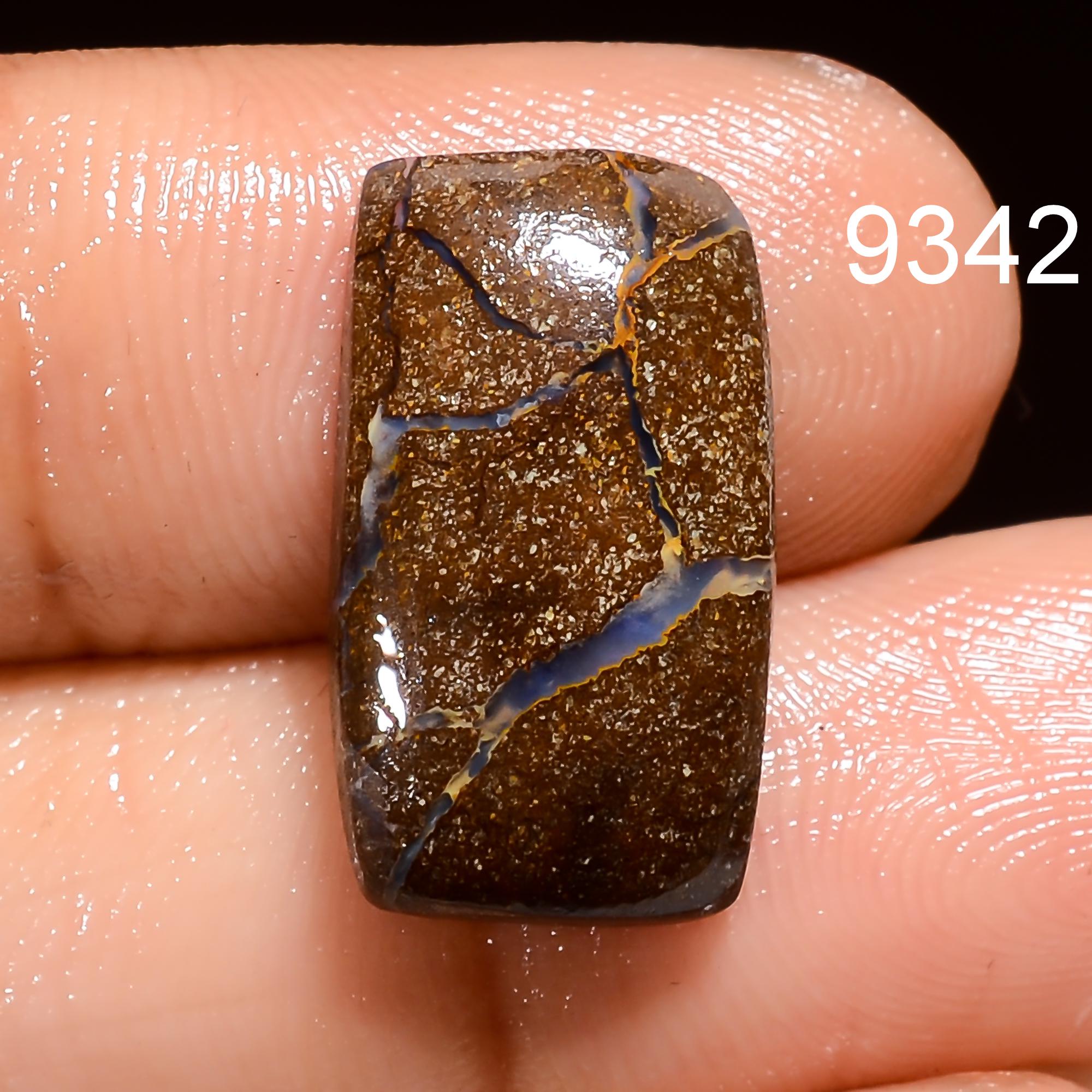 Natural Boulder Opal Cabochon Loose Gemstone for Handmade Jewelry Making Pendant Supply AAA Quality - image 6