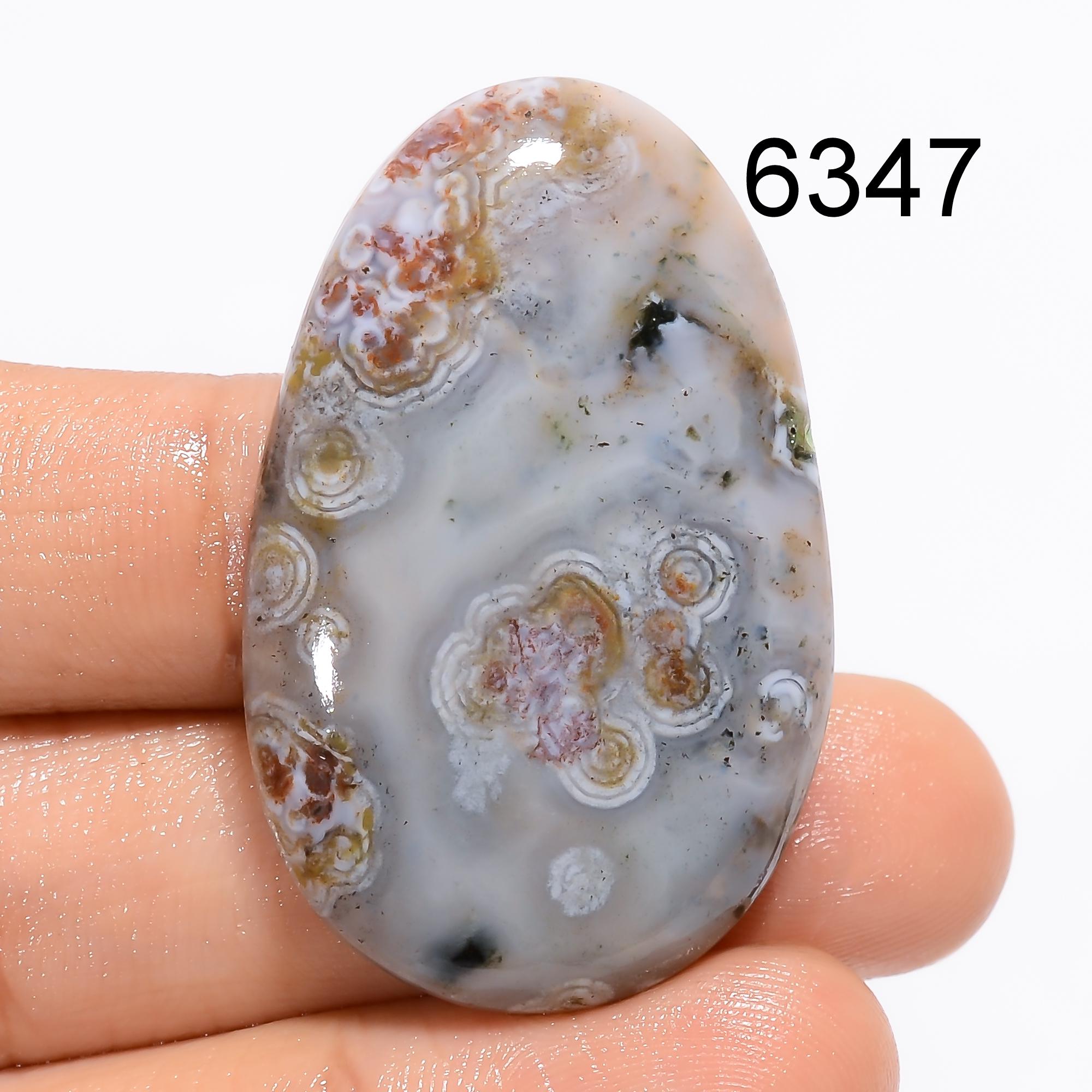 Natural Ocean Jasper Cabochon, Mix Shape Designer Gemstone, Loose Gemstone Pendant For Jewelry Making Supply, Christmas  - image 4