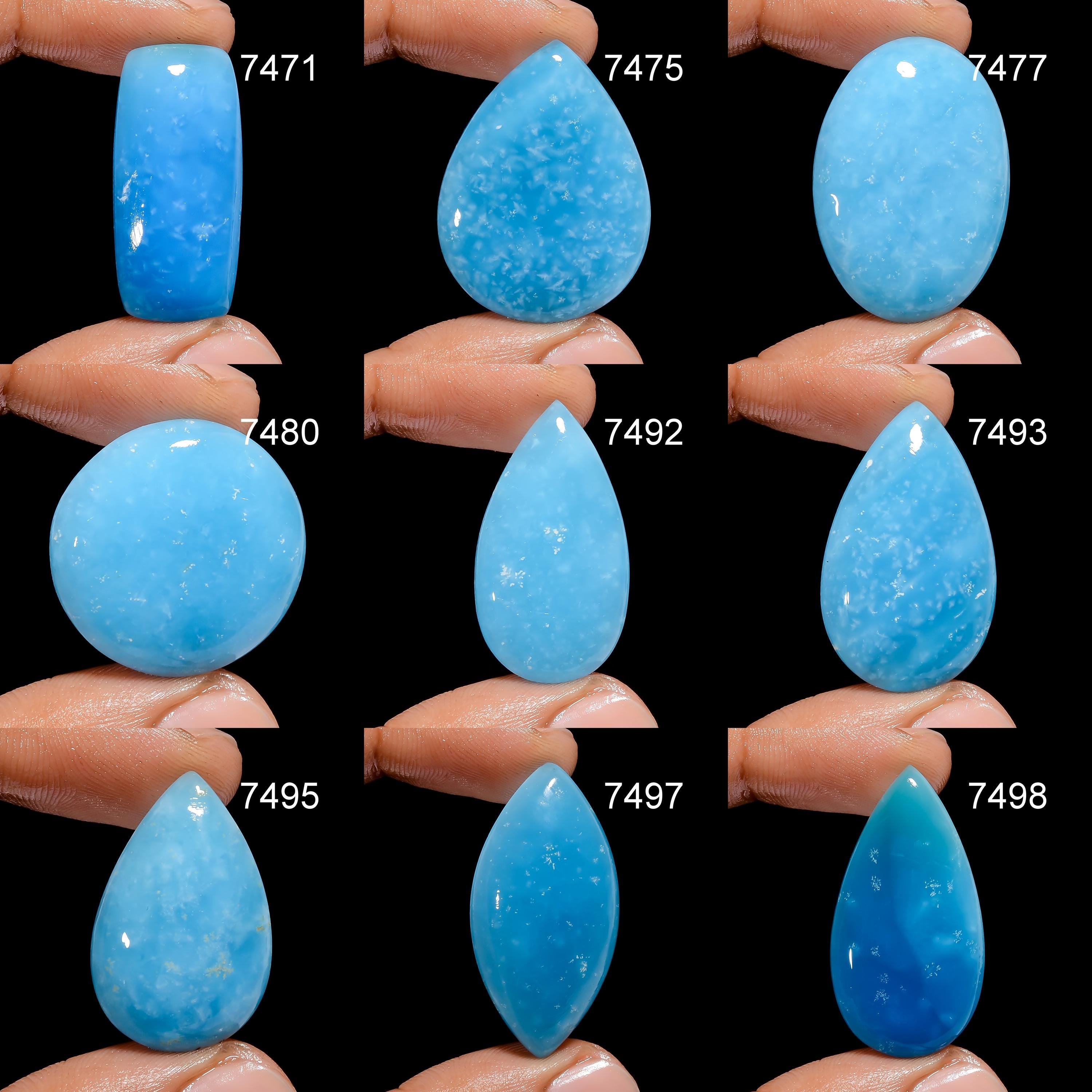 Hemimorphite Gemstone, Designer Hemimorphite Cabochon Crystal, DIY-ART-CRAFTS Pendant Necklace Jewelry making supply, Ch - image 2
