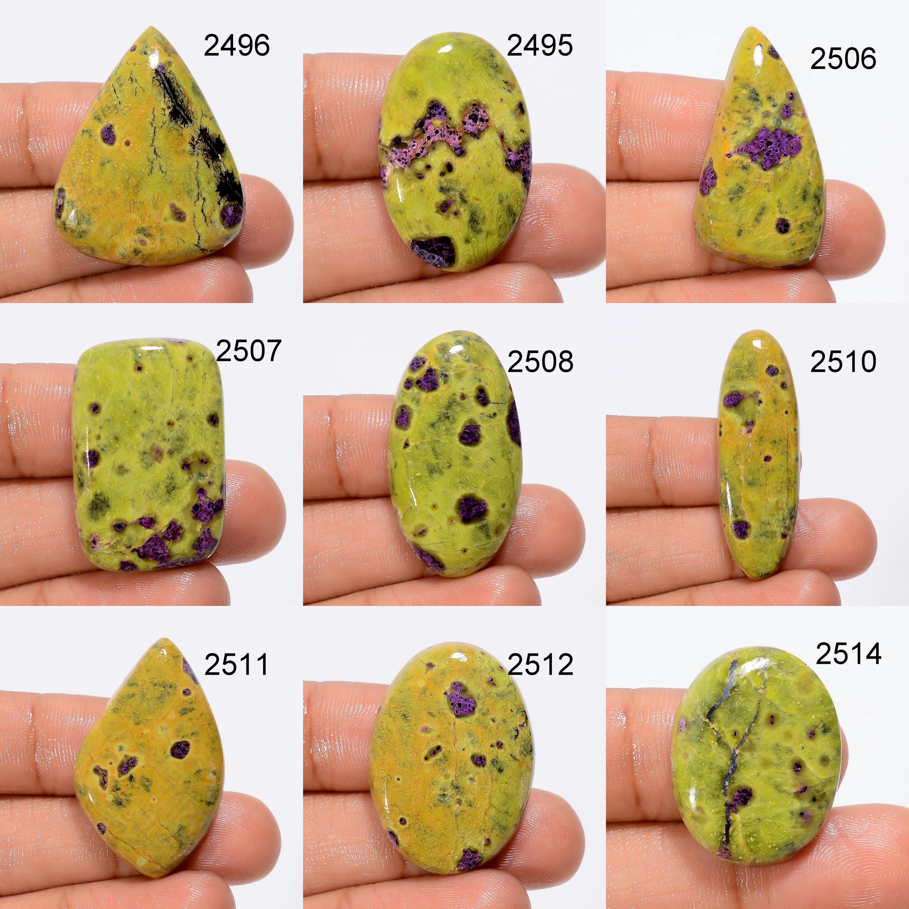 AAA Atlantisite Stichtite Gemstone Cabochon, Jewelry Making Supply (27X17X4 mm) - image 3
