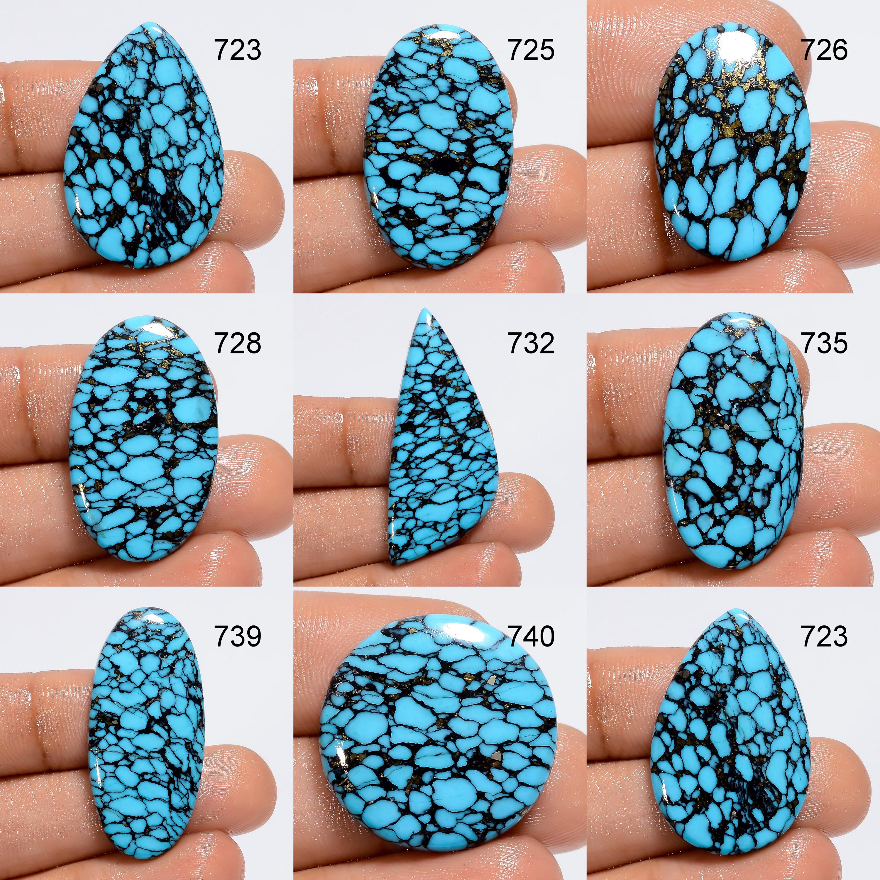 Turquoise Cabochon, Loose Designer Crystal For Jewelry Making Supply, Healing Energy Crystal Christmas Gift - image 3