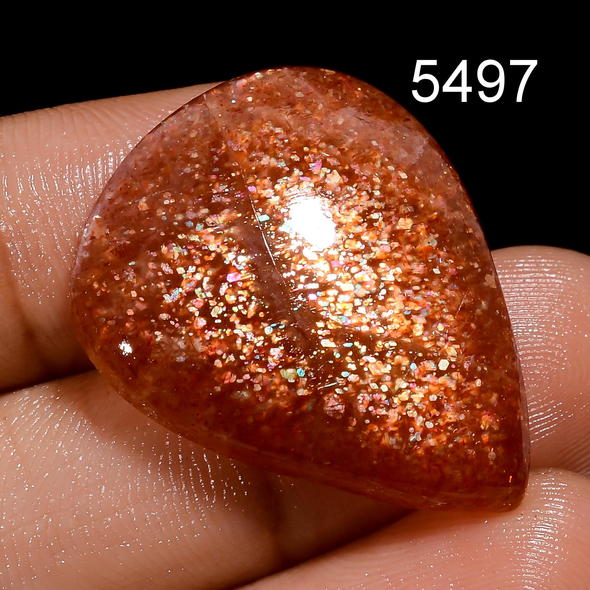 Natural Sunstone Cabochon AAA Quality Loose Gemstone for Pendant Necklace Jewelry Making Supplies. - image 3