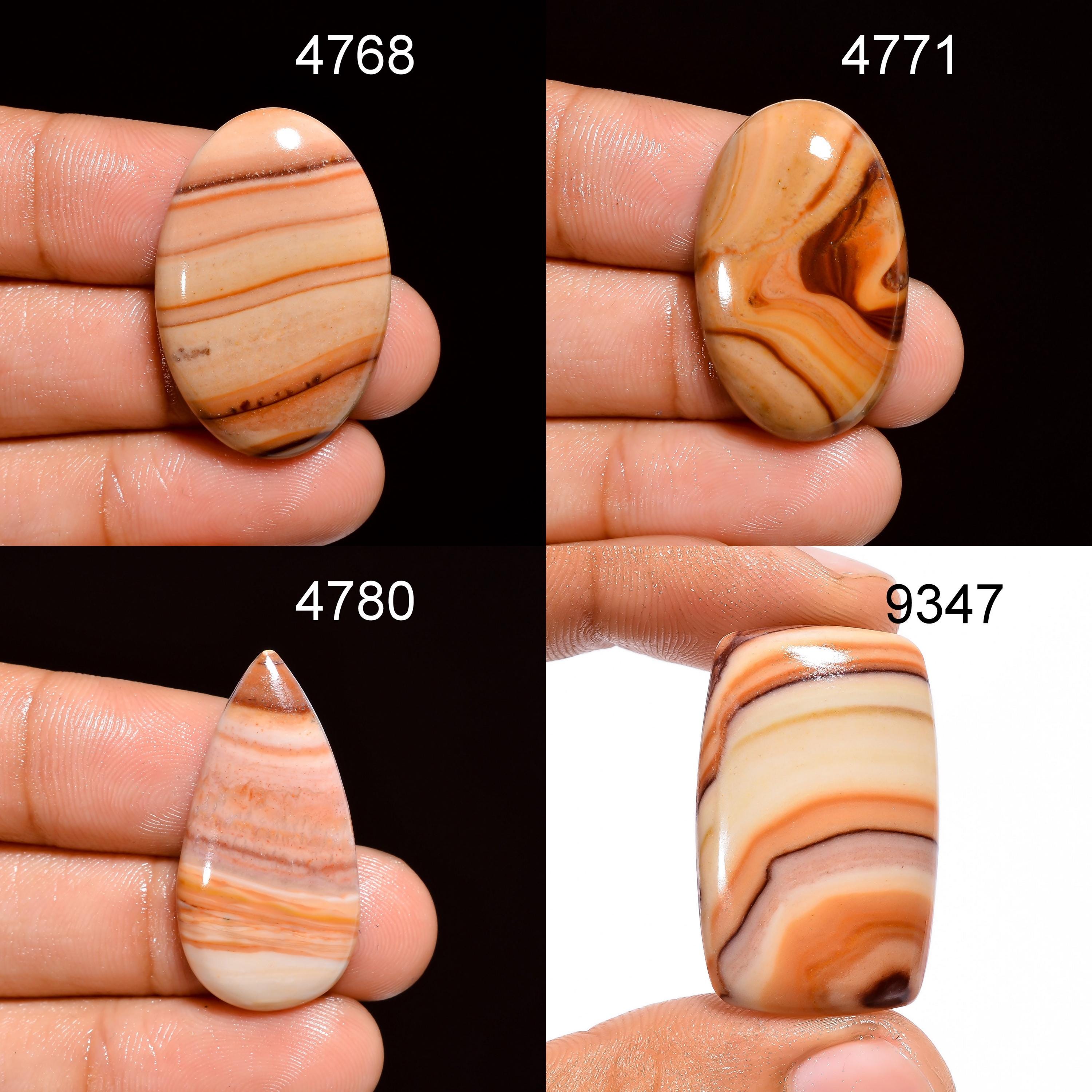 Natural Wave Dolomite Gemstone Cabochon, AAA Quality Jewelry Making Supply - image 2