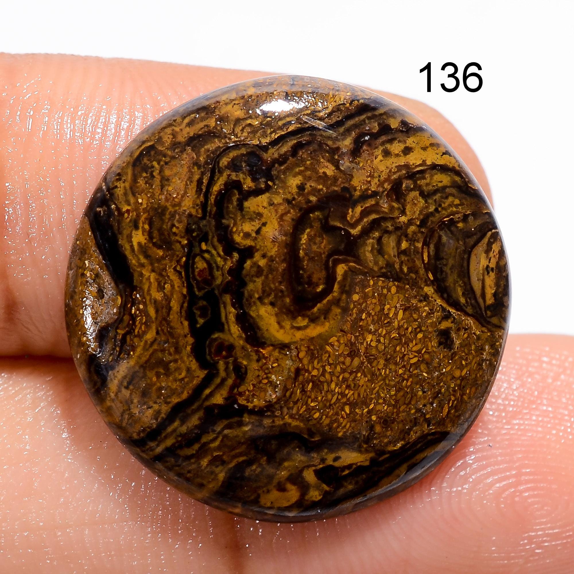 AAA Stromatolite Gemstone Cabochon, Natural Mix Shape, Jewelry Making Loose Stone - image 4