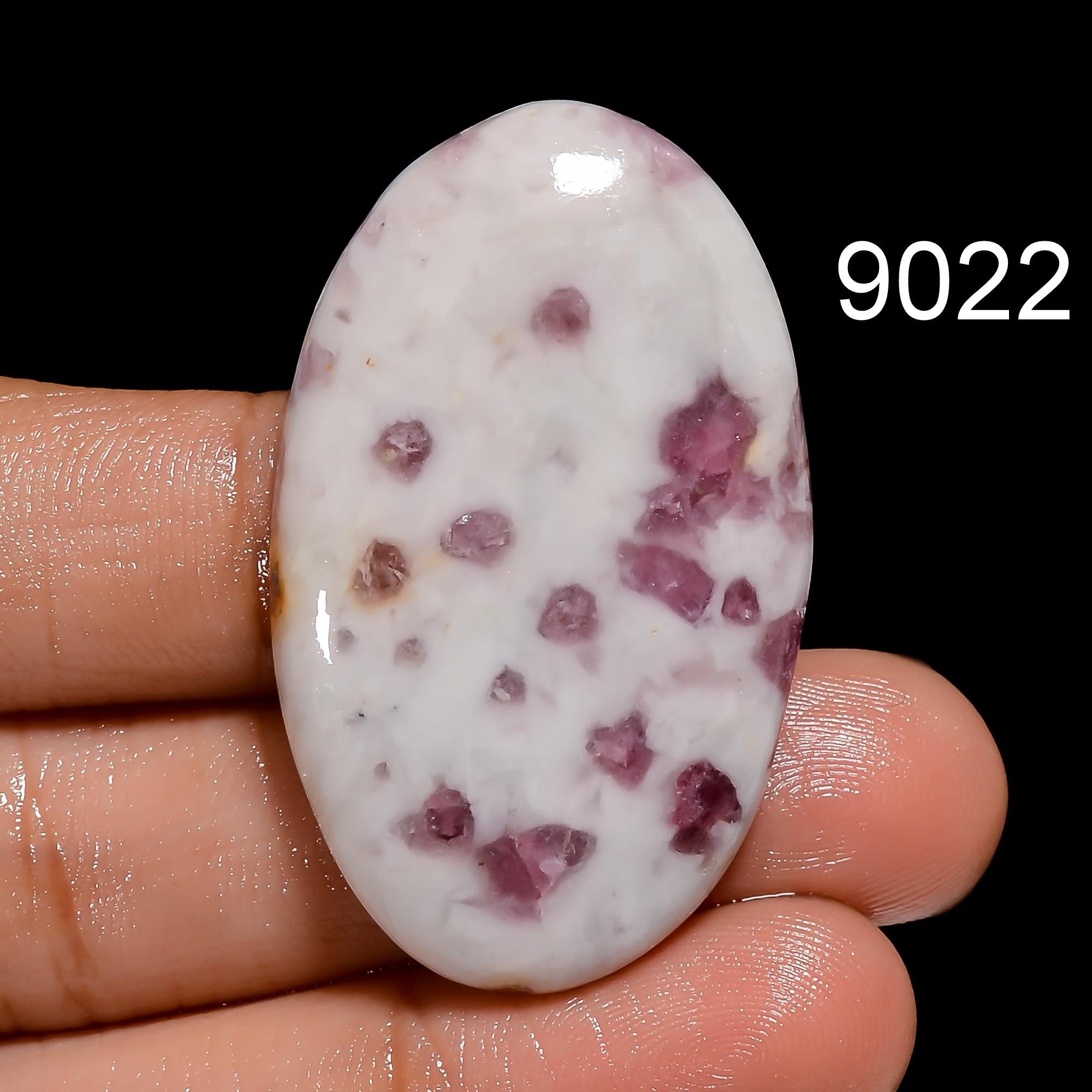 AAA Pink Tourmaline Quartz Cabochon: Loose Gemstone for Jewelry Making - image 7