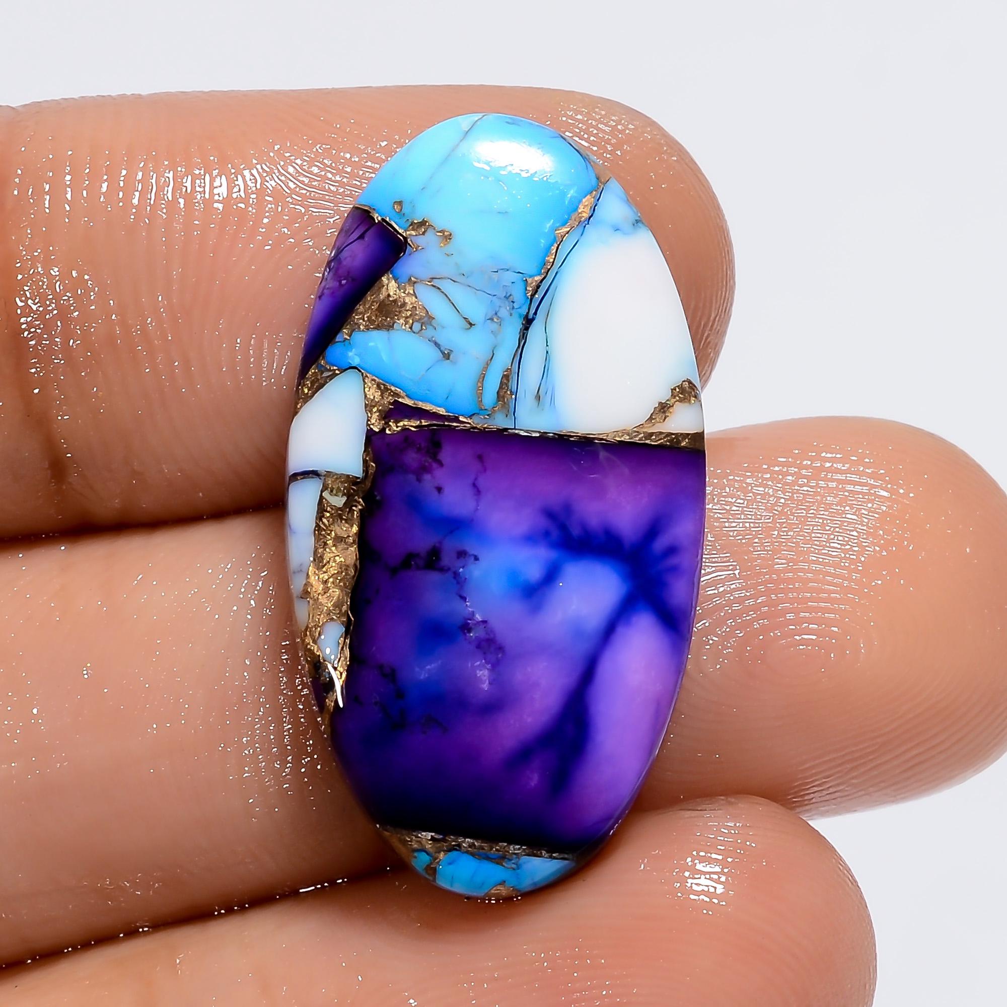 Purple Copper Turquoise Cabochon Mix Shape Loose Gemstone For Jewelry Making - image 3