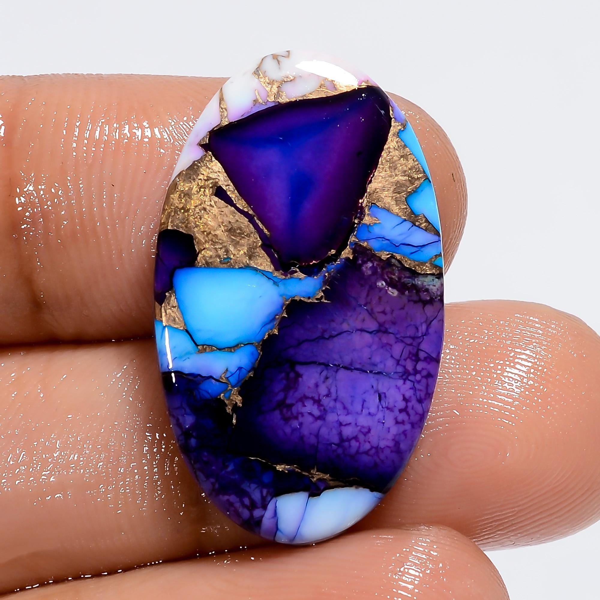 Purple Copper Turquoise Cabochon Mix Shape Loose Gemstone For Jewelry Making