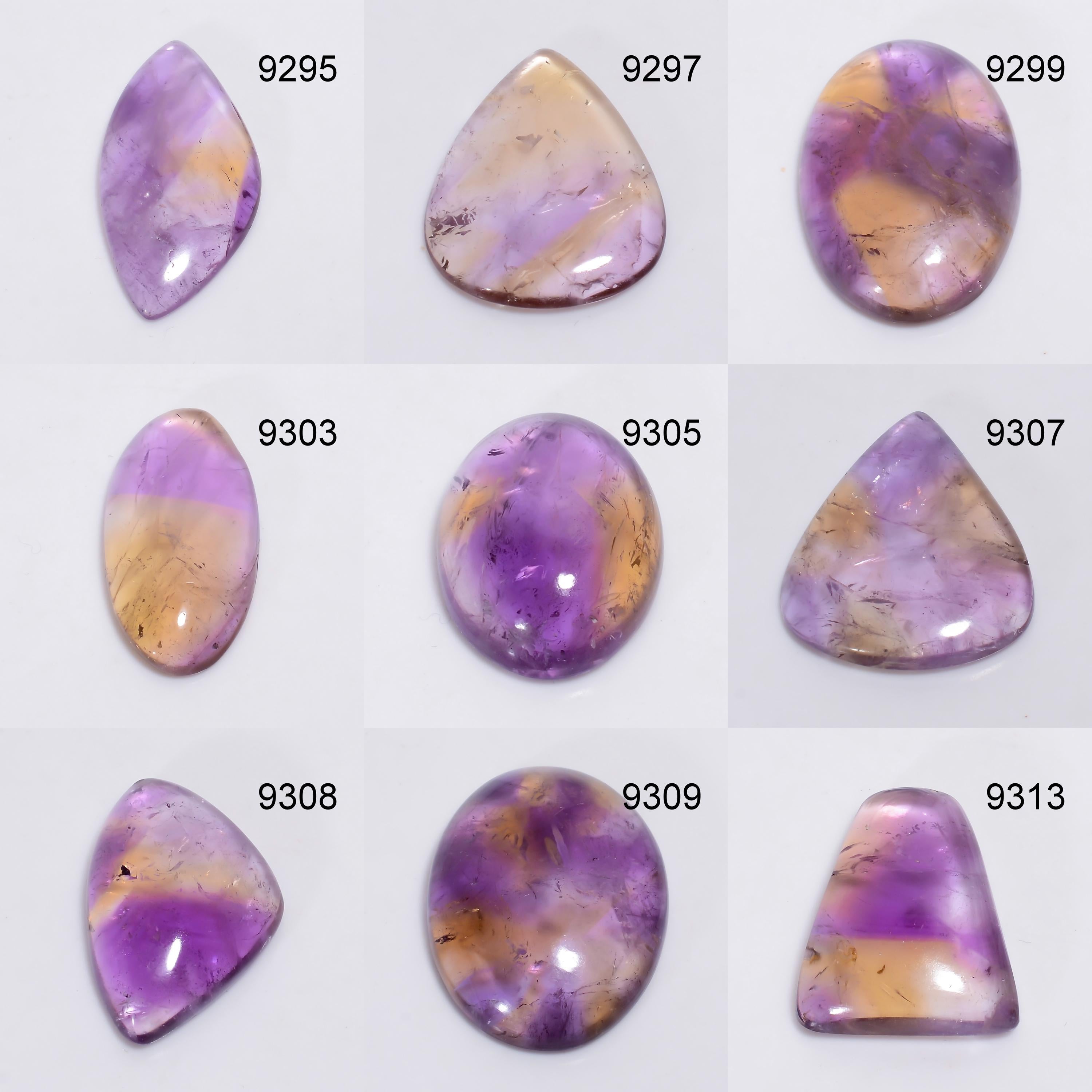 Natural Ametrine Cabochon, Loose Bulk Gemstone, Jewelry Making Supply - image 3