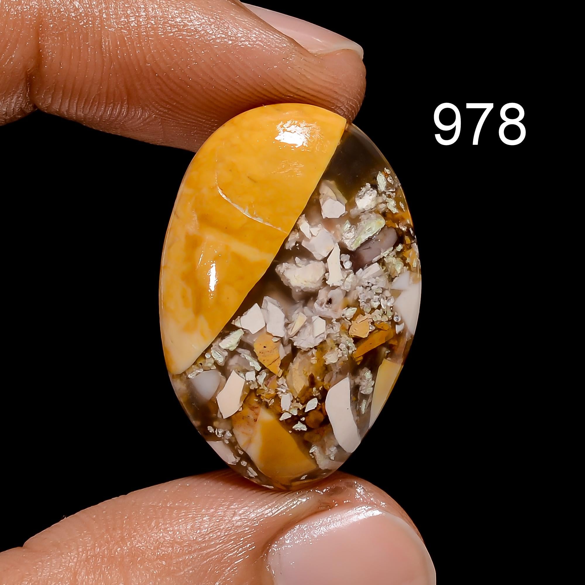 AAA Brecciated Mookaite Cabochon Natural Loose Gemstone Pendant Stone - image 3