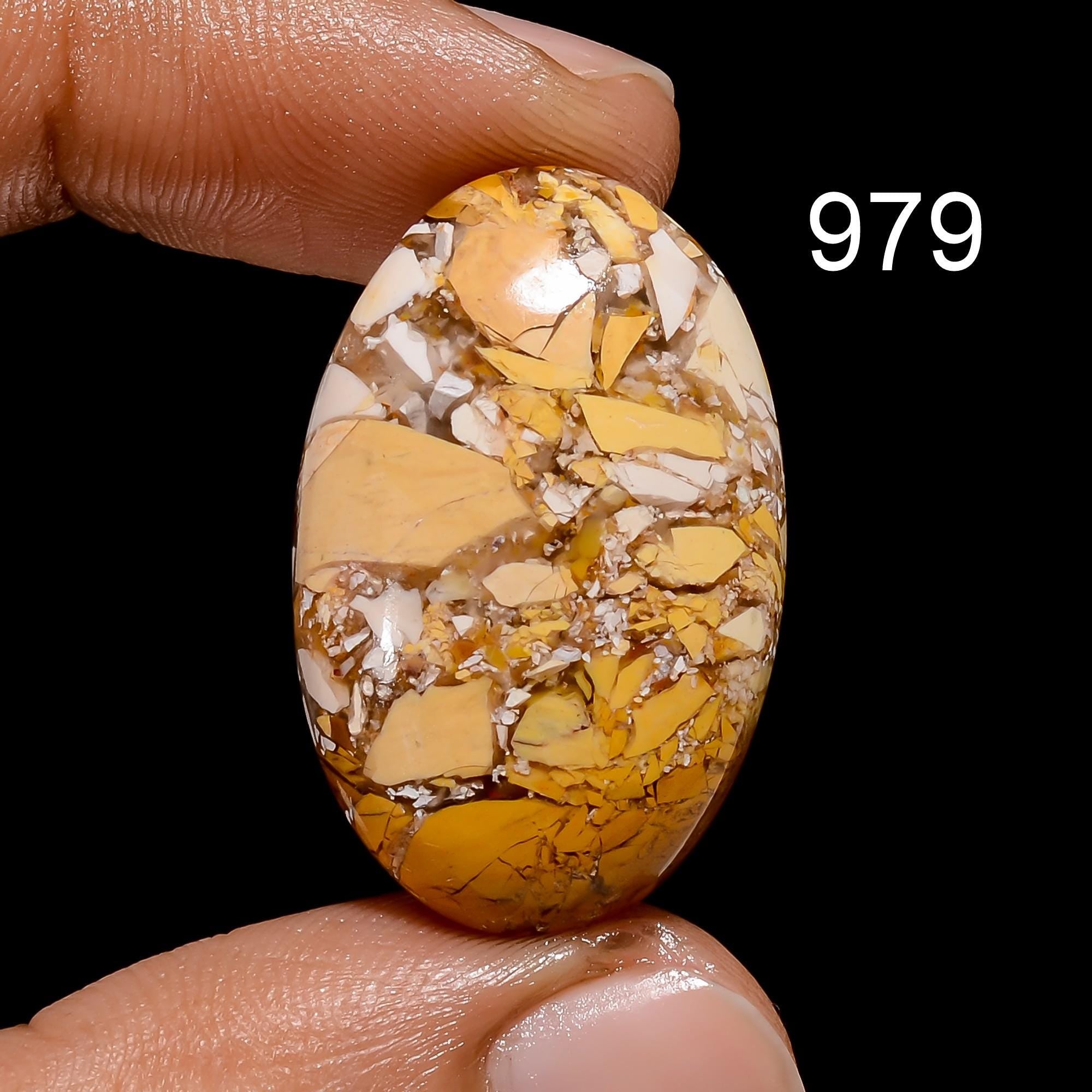 AAA Brecciated Mookaite Cabochon Natural Loose Gemstone Pendant Stone - image 4