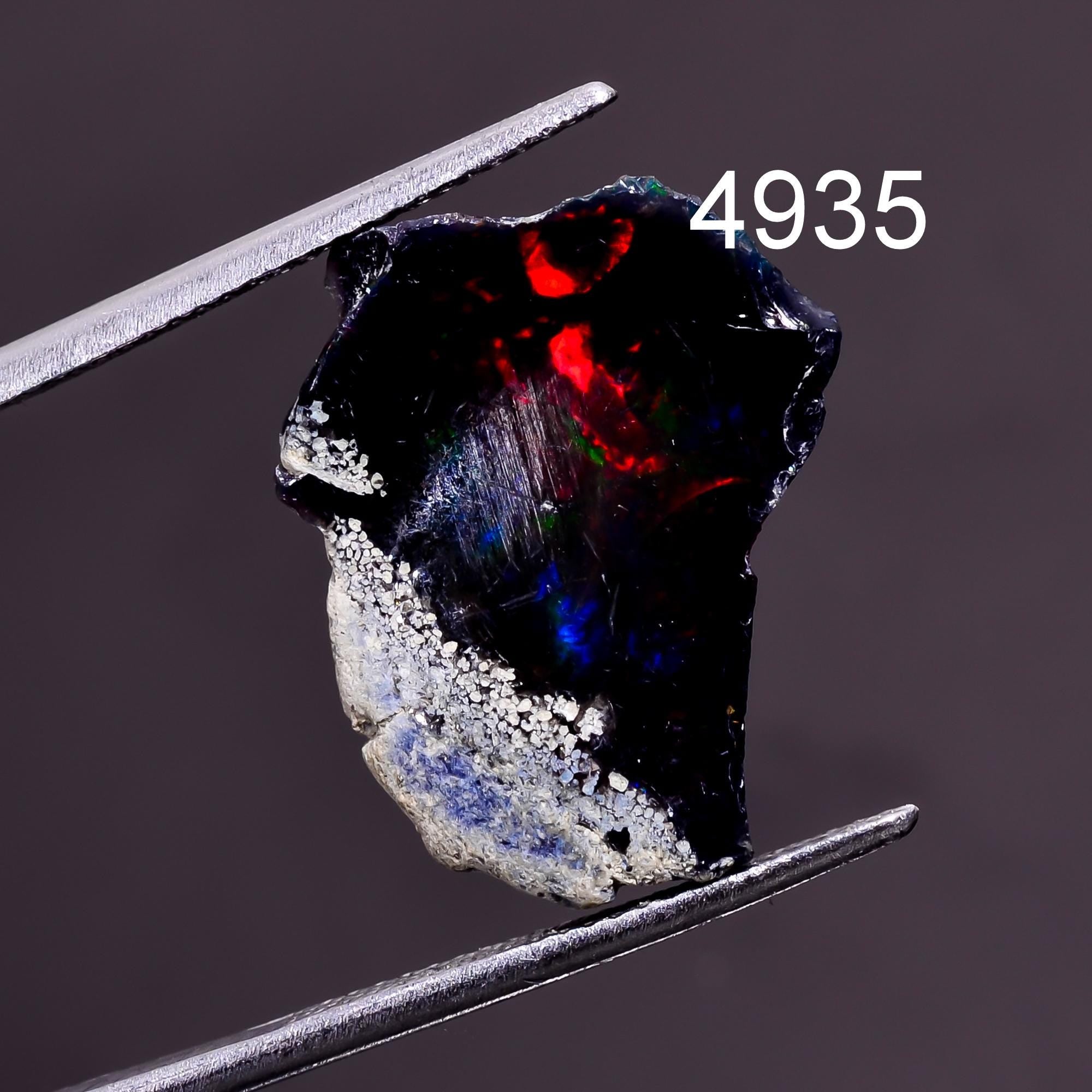 Rough Crystal with Color Flashes and Raw Opal Crystal Stone