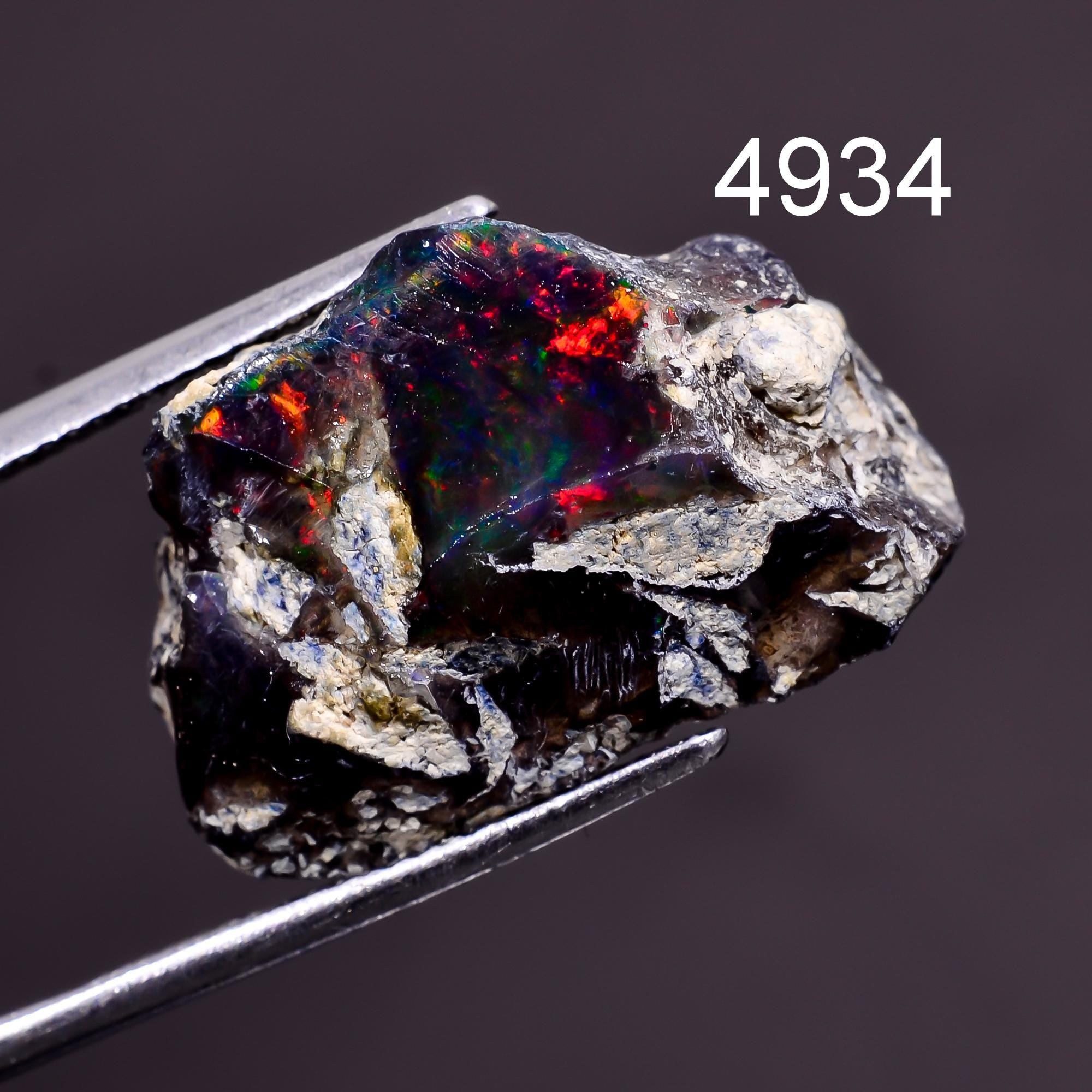 Multi Fire Ethiopian Opal Rough Crystal (Approx. 16x14x7 mm to 26x15x8 mm)