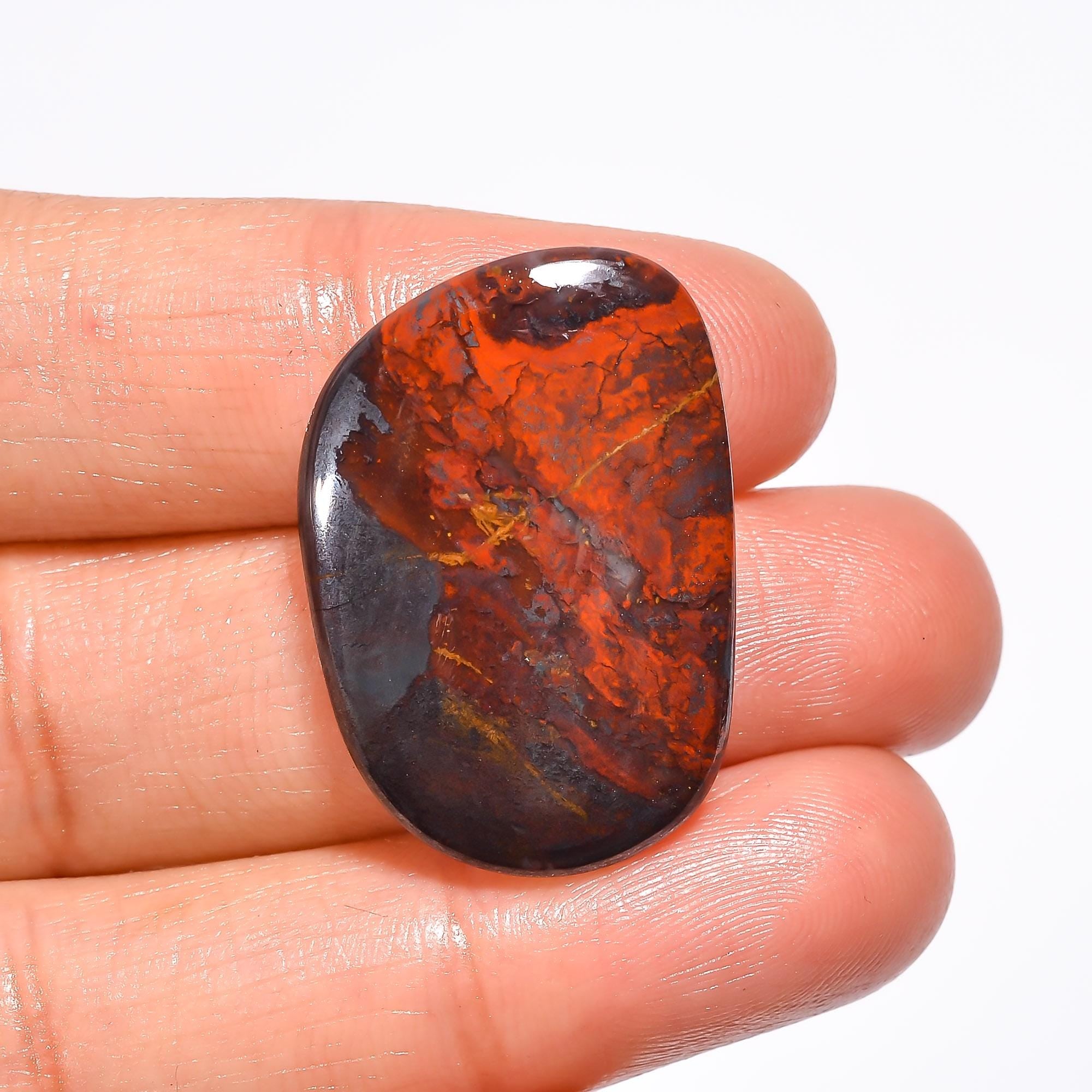 AAA Jaspilite Cabochon: Natural Gemstone Pendant, USA Origin Natural Healing Crystal - image 3